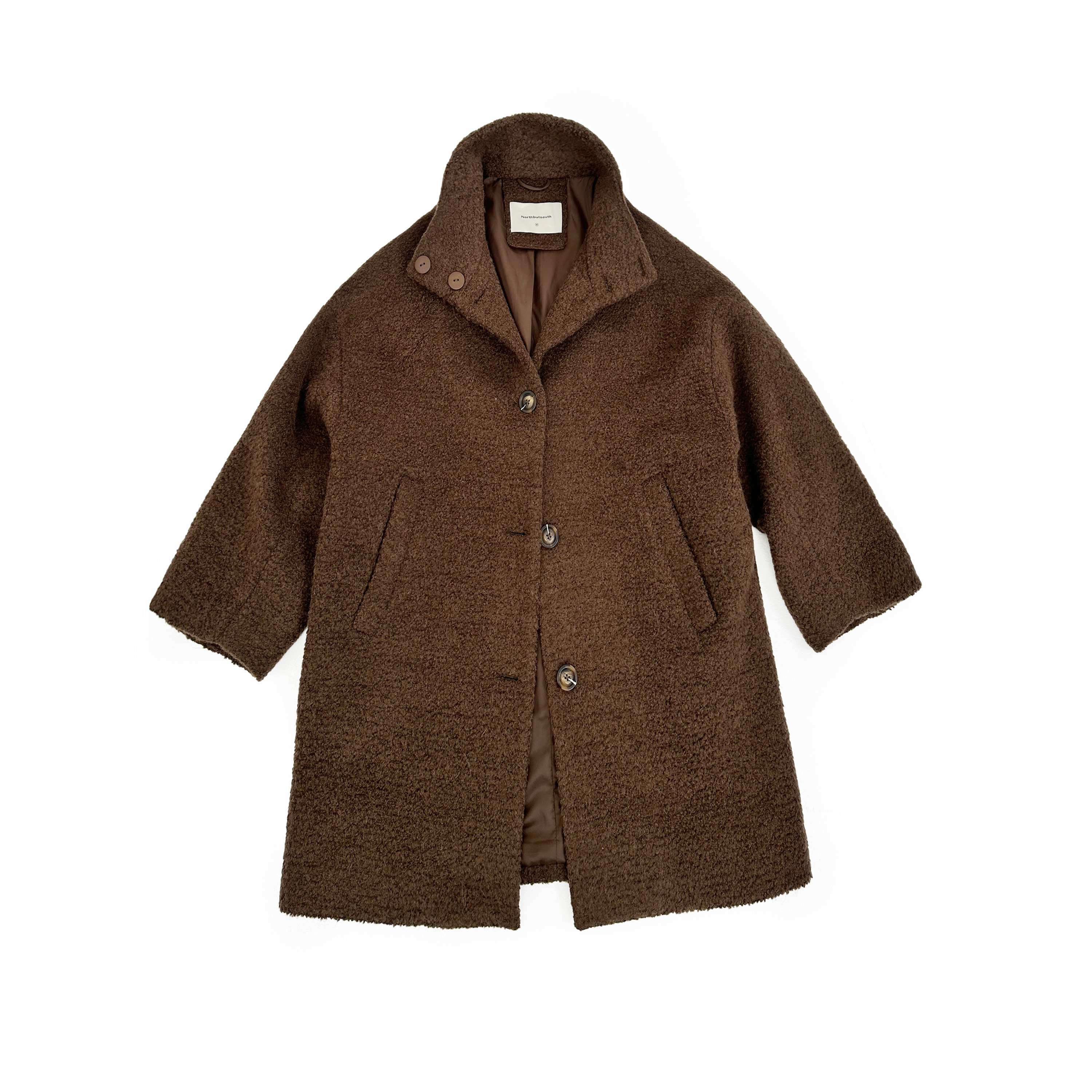 Northbutsouth_Brown_Textured_Cocoon_Women&