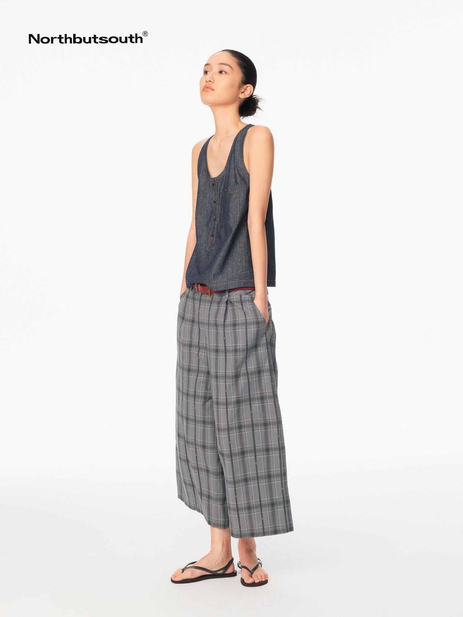 Northbutsouth Casual Multi Button Front Relaxed Fit Women&