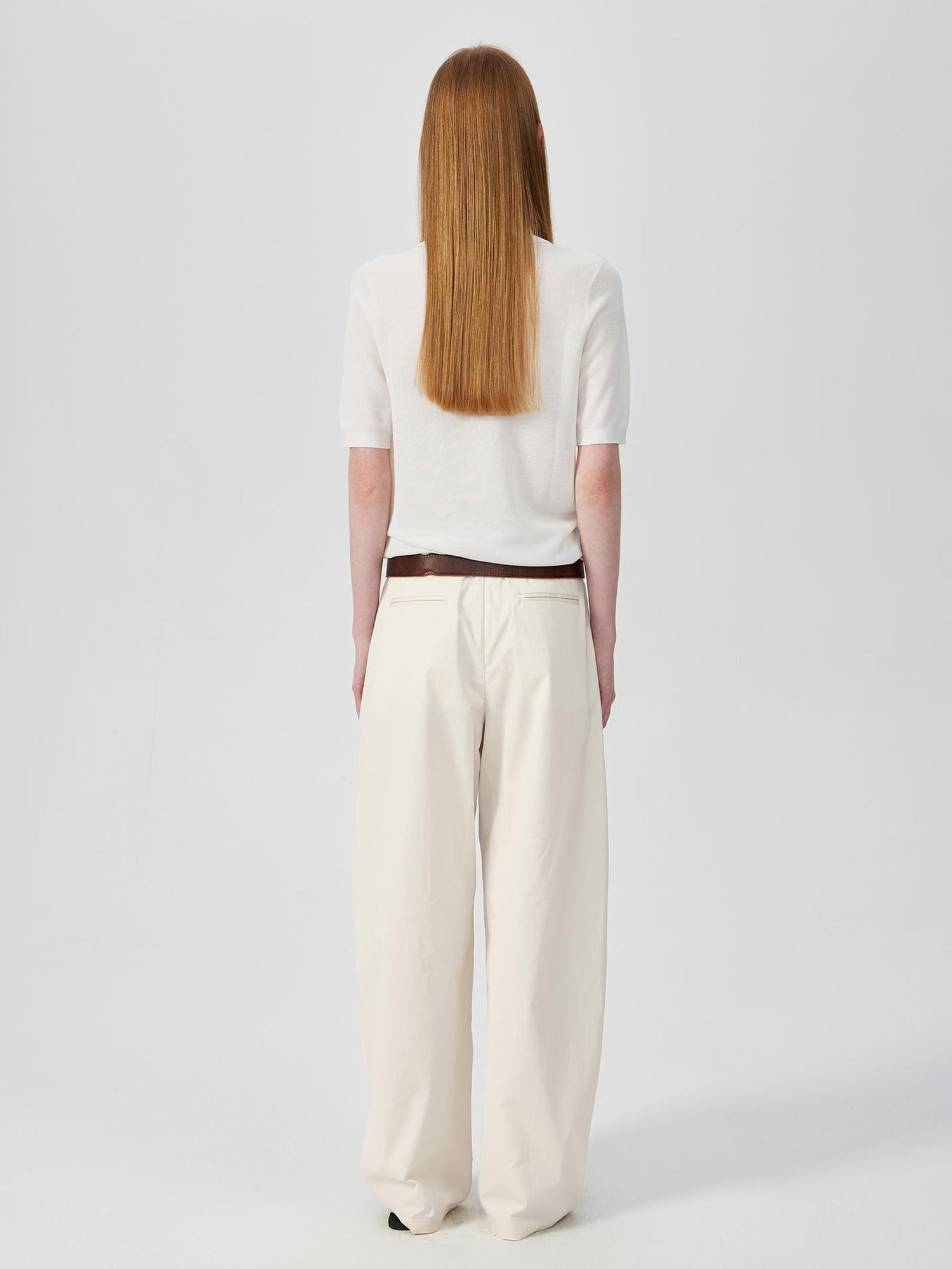 Northbutsouth Classic Black White Polo Collar Knit Top