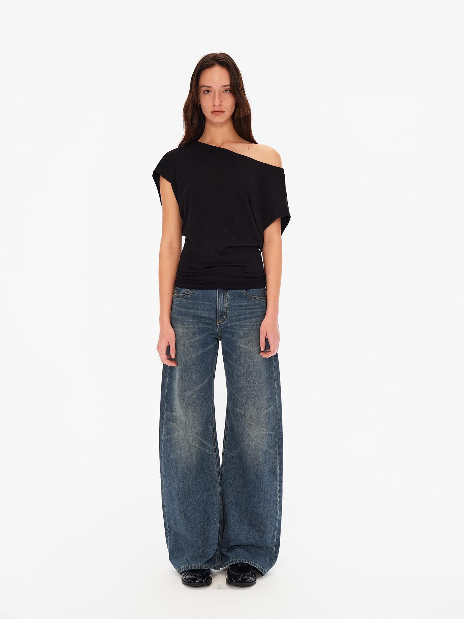 Northbutsouth Classic Blue Whisker Fade Tapered Mid Rise Women&