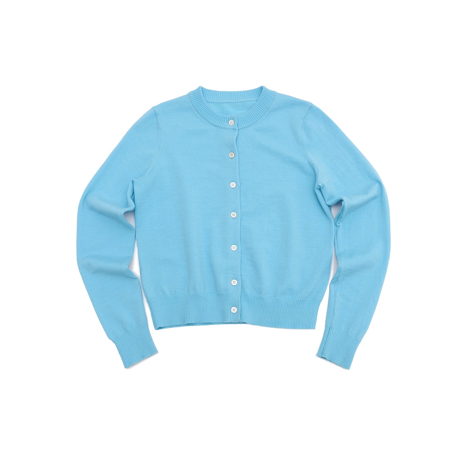 Northbutsouth Classic Contrast Mother Of Pearl Button Lightweight Wool Cardigan MISSTT