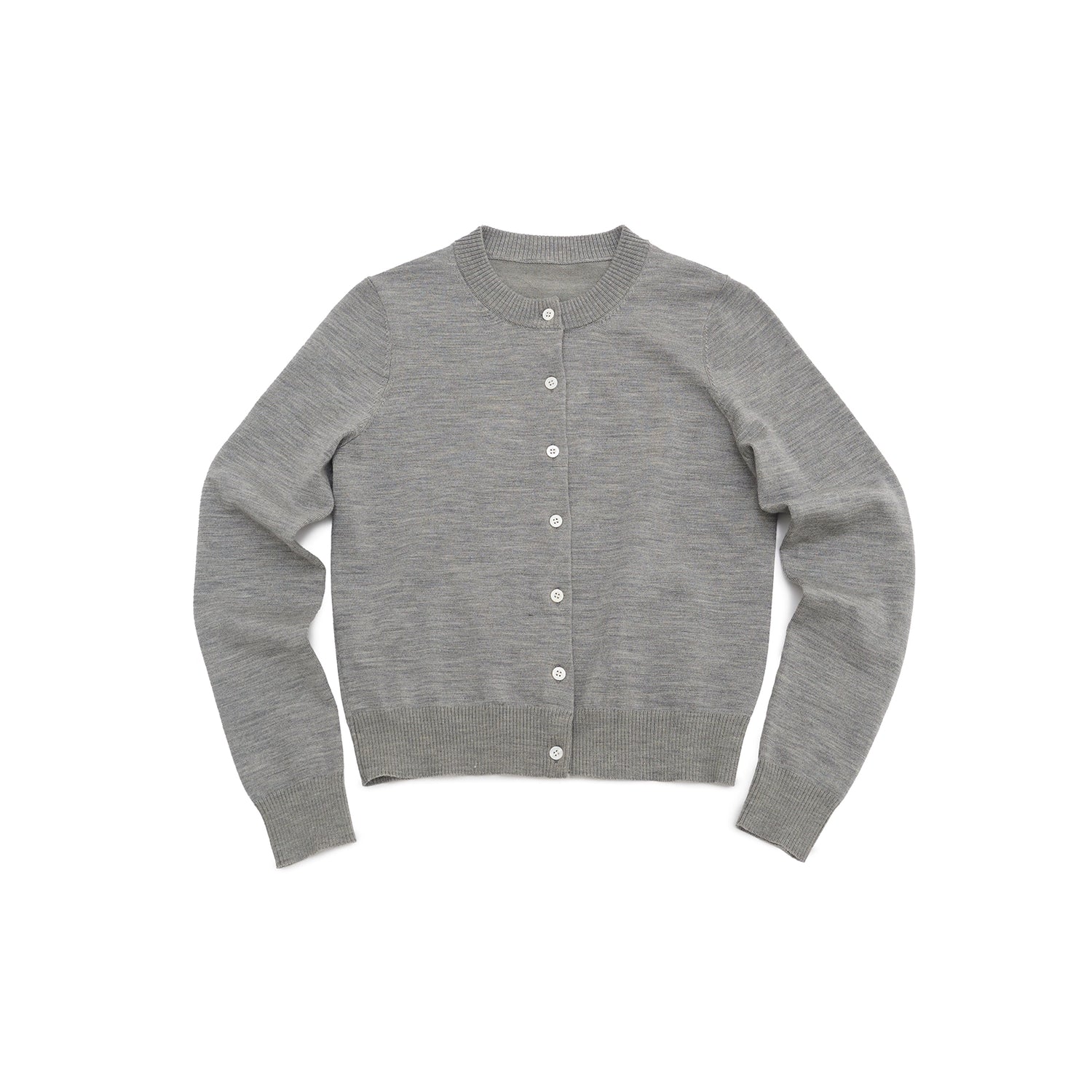 Northbutsouth Classic Contrast Mother Of Pearl Button Lightweight Wool Cardigan MISSTT