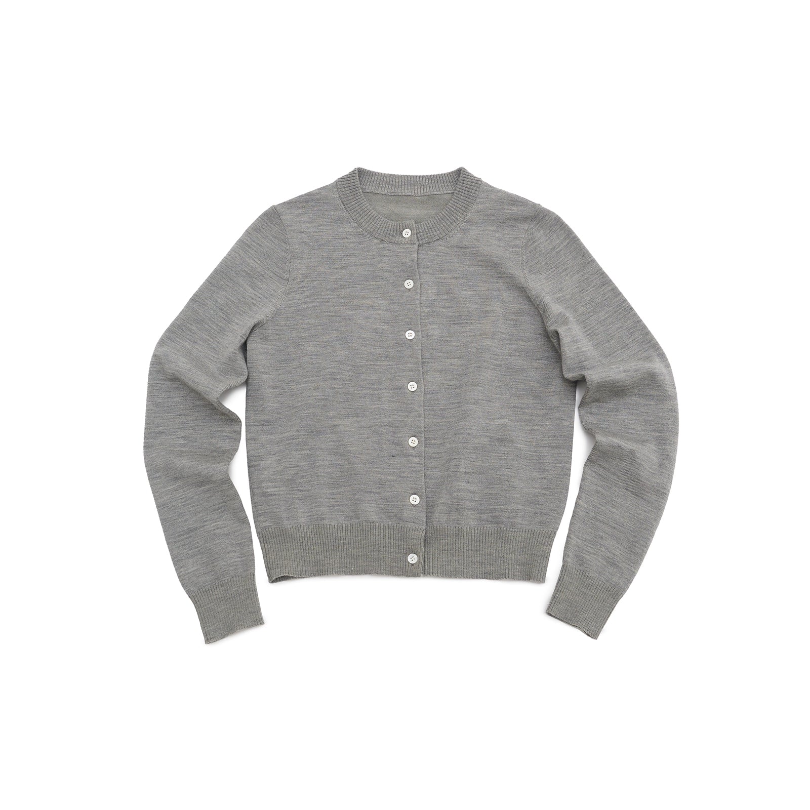 Northbutsouth Classic Contrast Mother Of Pearl Button Lightweight Wool Cardigan MISSTT