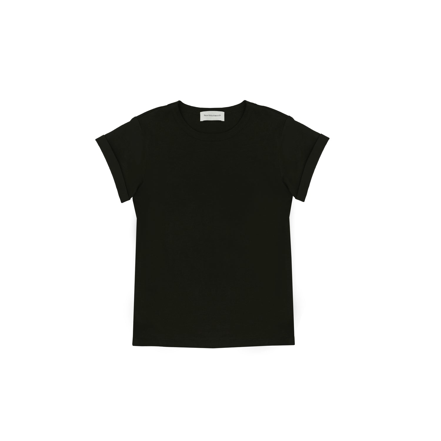 Northbutsouth Classic Crew Neck Turn Up Sleeve Fitted T-shirt Multiple Colors MISSTT