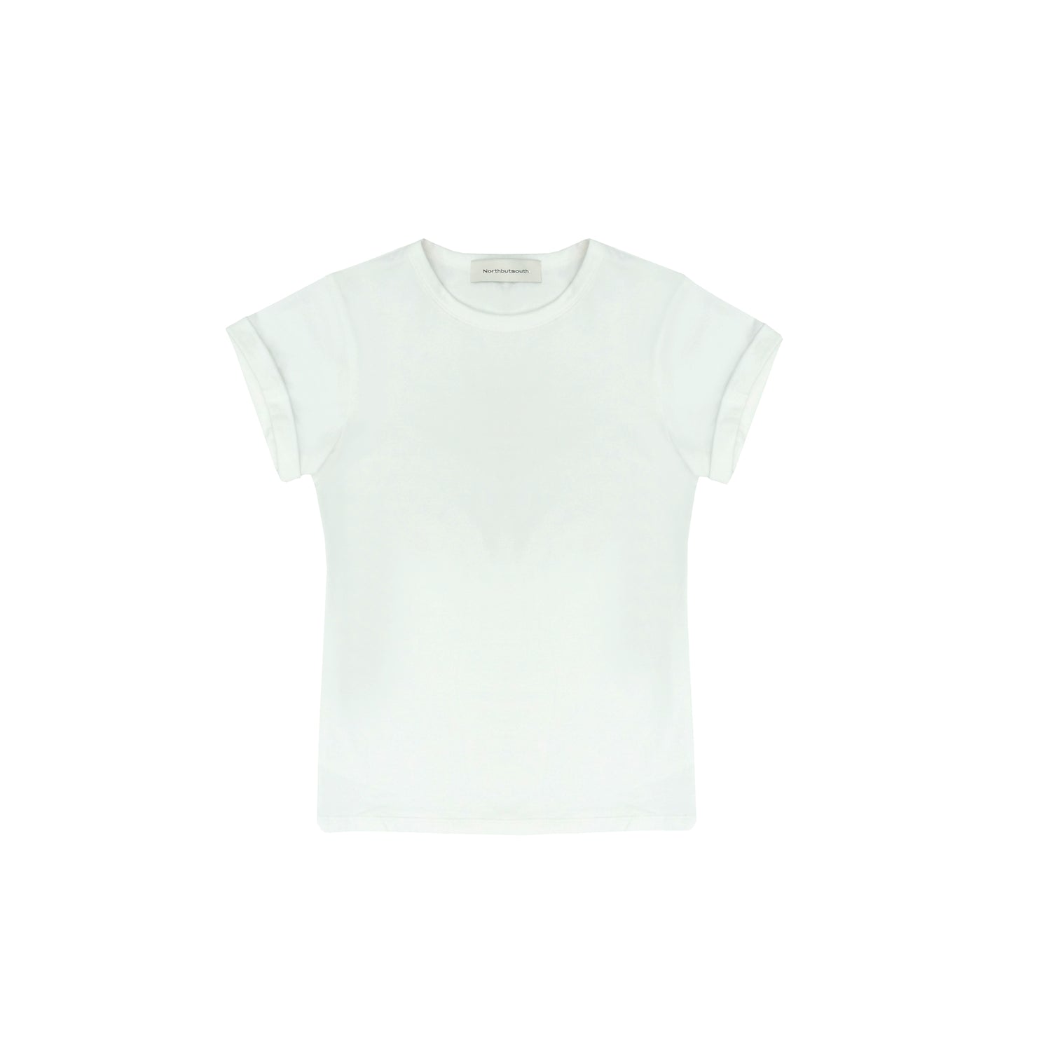 Northbutsouth Classic Crew Neck Turn Up Sleeve Fitted T-shirt Multiple Colors MISSTT