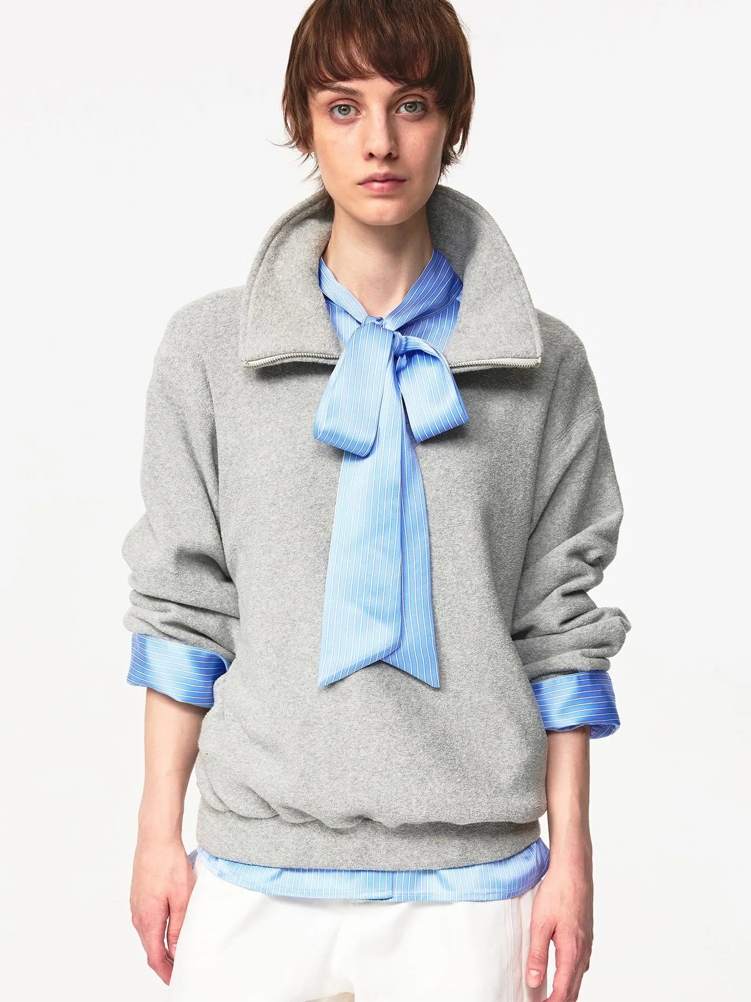 Classic Half Zip Pullover With Pockets