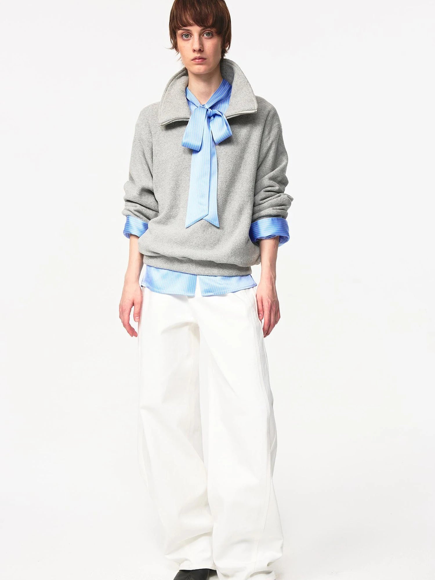 Classic Half Zip Pullover With Pockets