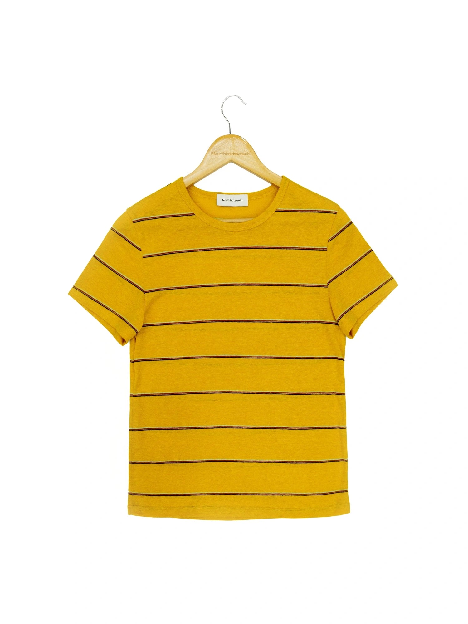 Classic Hemp Striped Relaxed Fit Casual T-Shirt