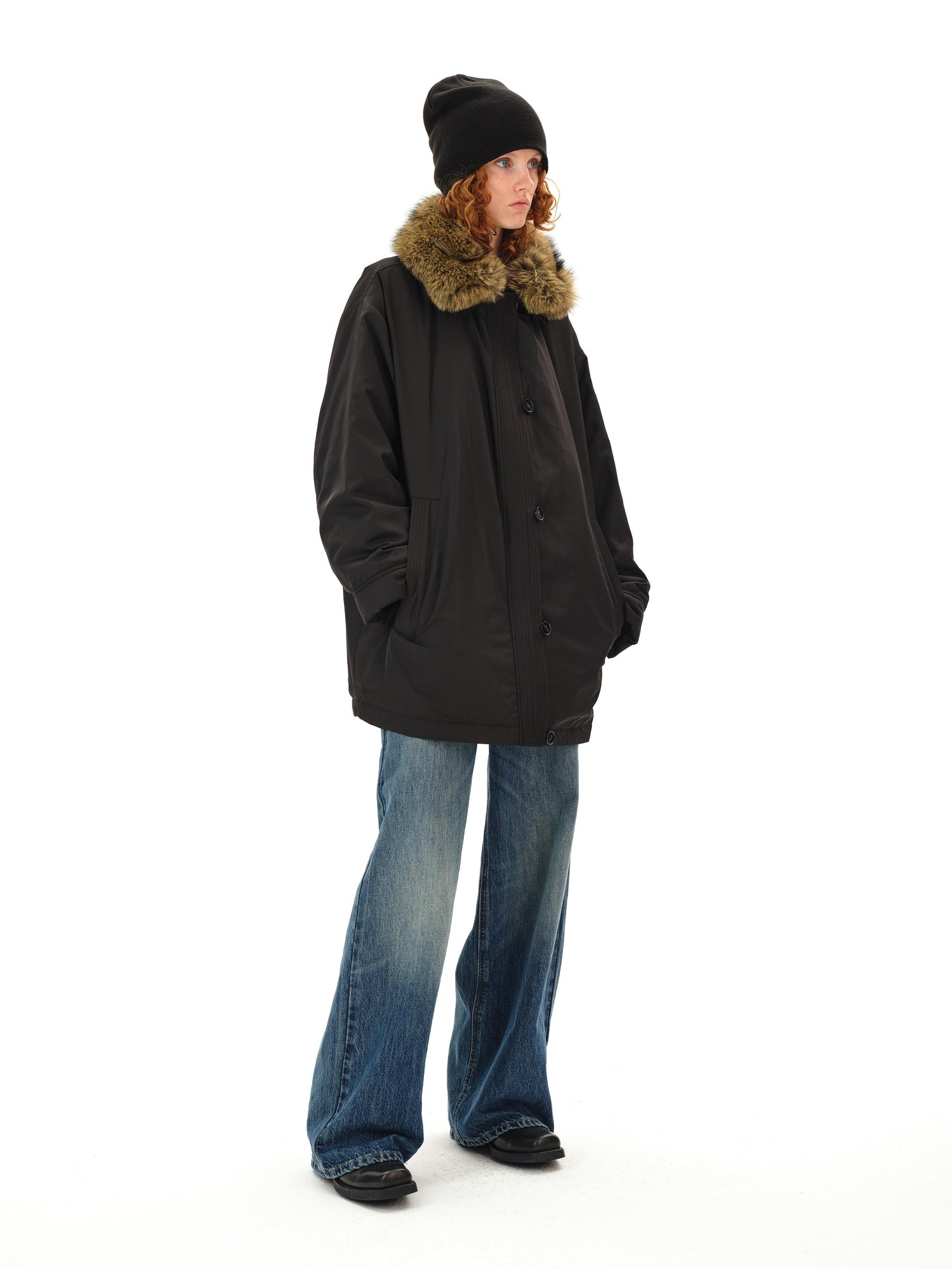 Northbutsouth Classic Light Wash Cat Whisker Denim Trousers