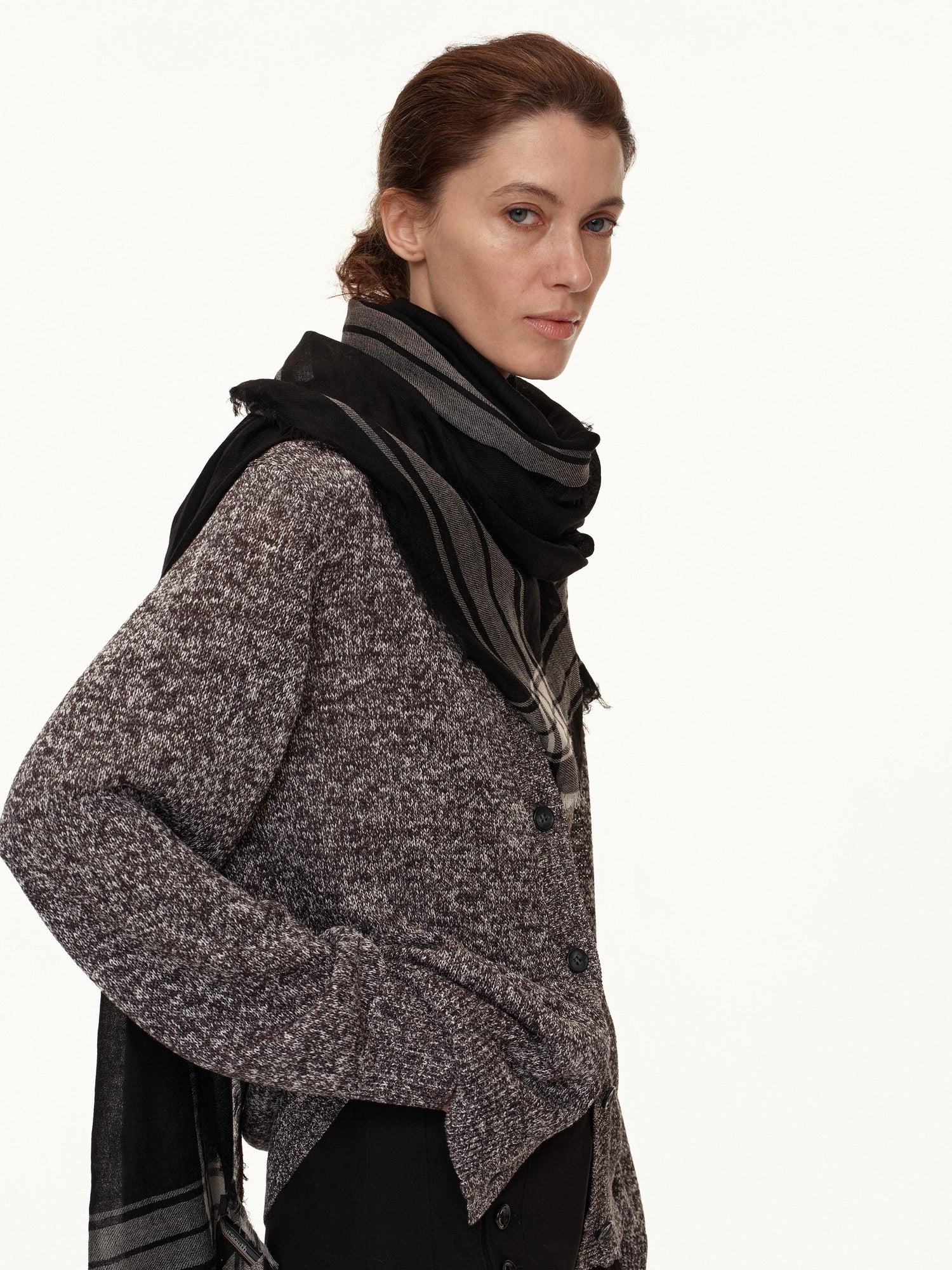 Northbutsouth Classic Loose Knit Cardigan With Hemp Feel Yarn