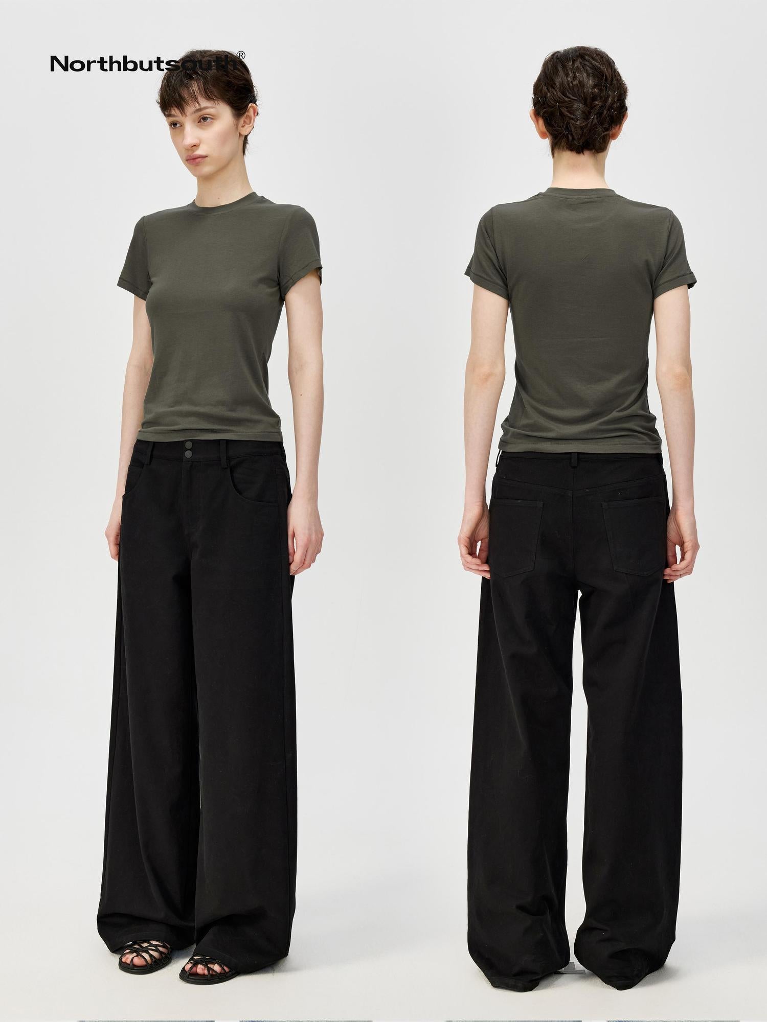 Northbutsouth Classic Round Neck Slim Fit Multi Color Basic T-shirt