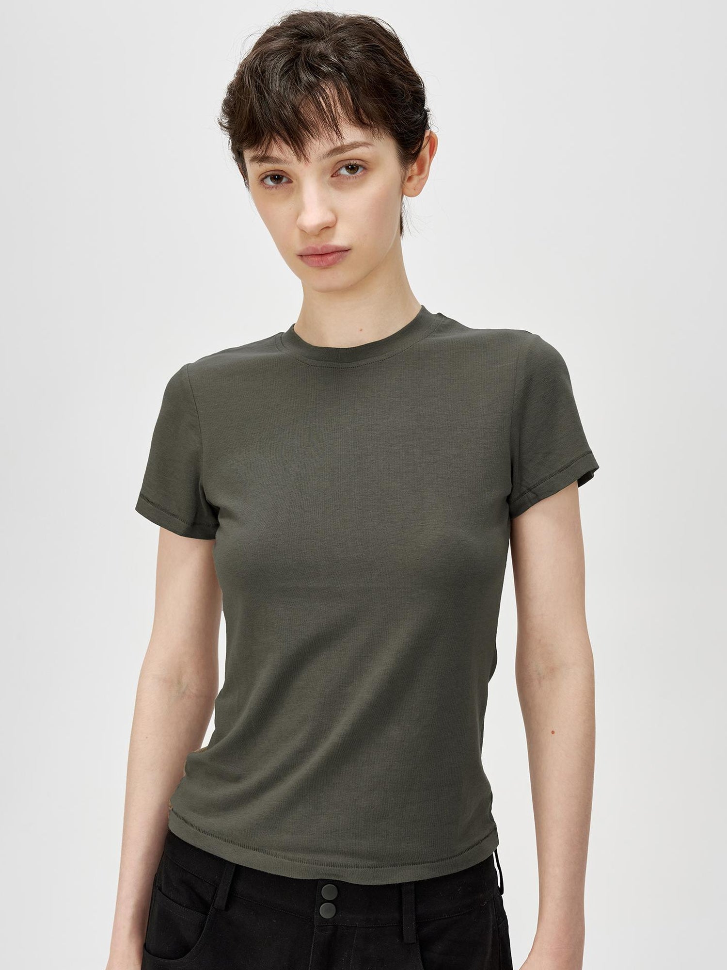 Northbutsouth Classic Round Neck Slim Fit Multi Color Basic T-shirt