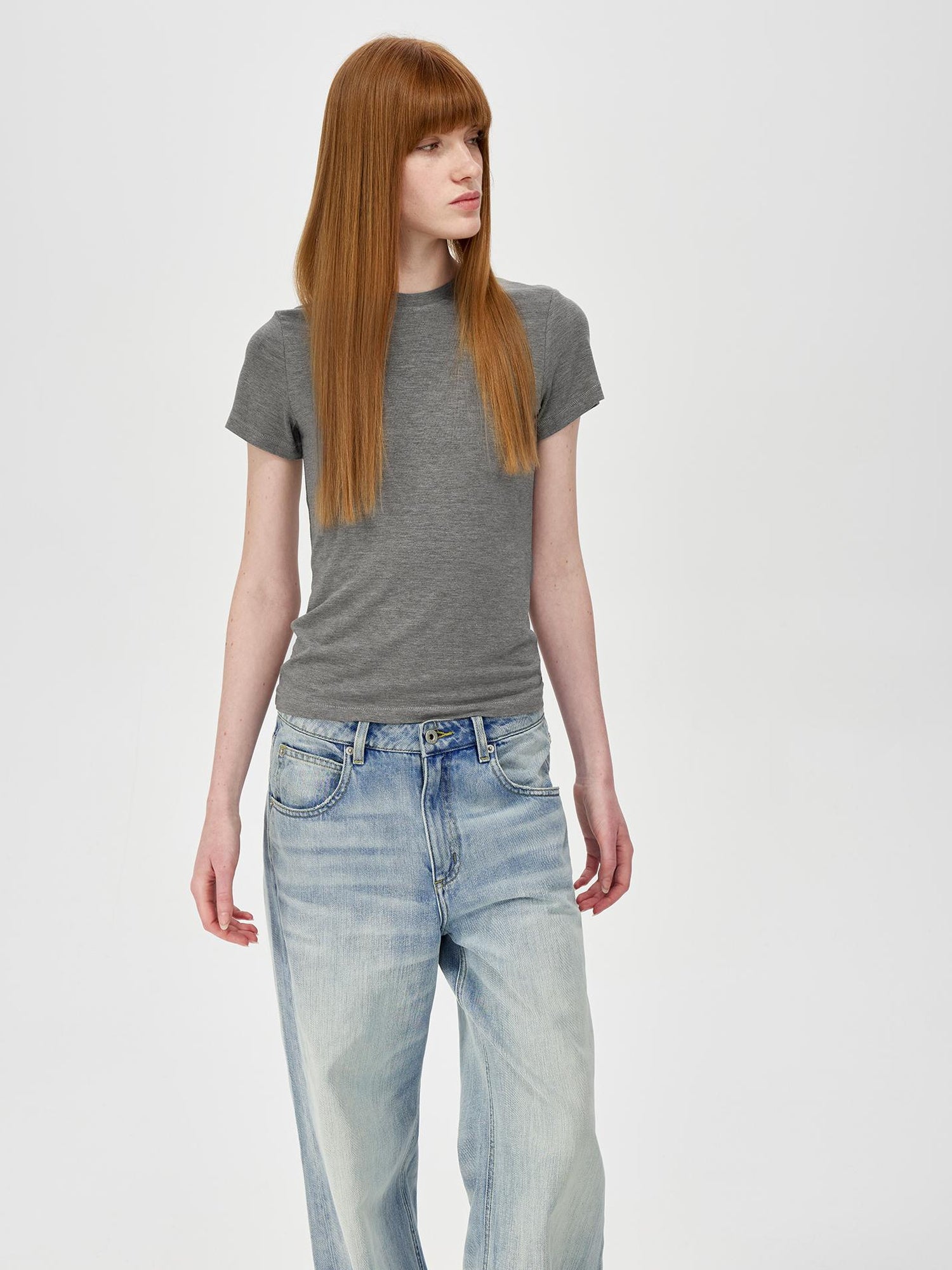 Northbutsouth Classic Round Neck Slim Fit Multi Color Basic T-shirt