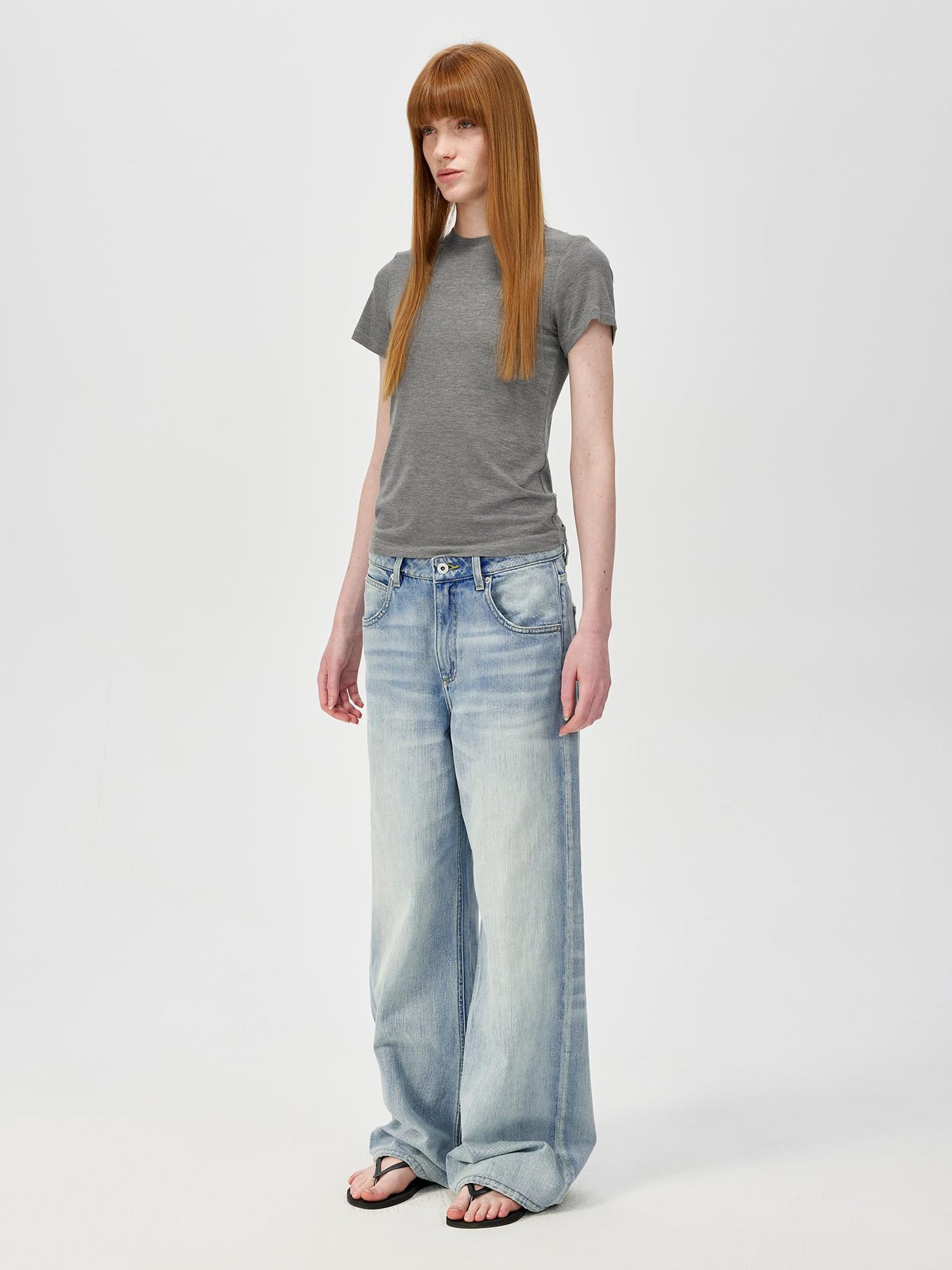 Northbutsouth Classic Round Neck Slim Fit Multi Color Basic T-shirt