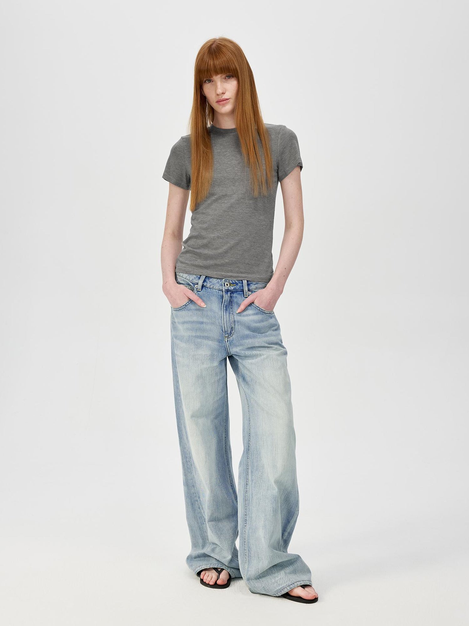 Northbutsouth Classic Round Neck Slim Fit Multi Color Basic T-shirt