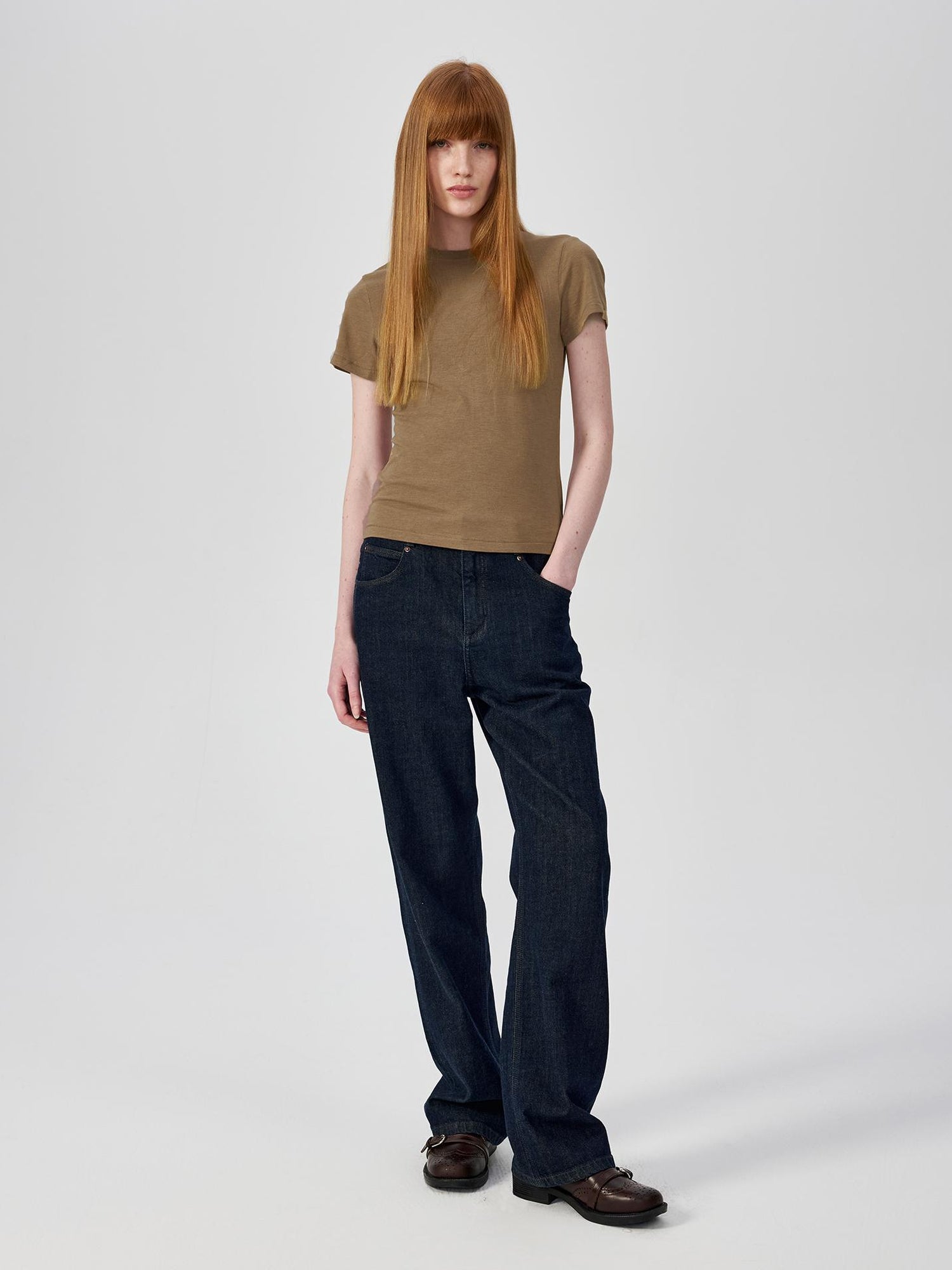 Northbutsouth Classic Round Neck Slim Fit Multi Color Basic T-shirt