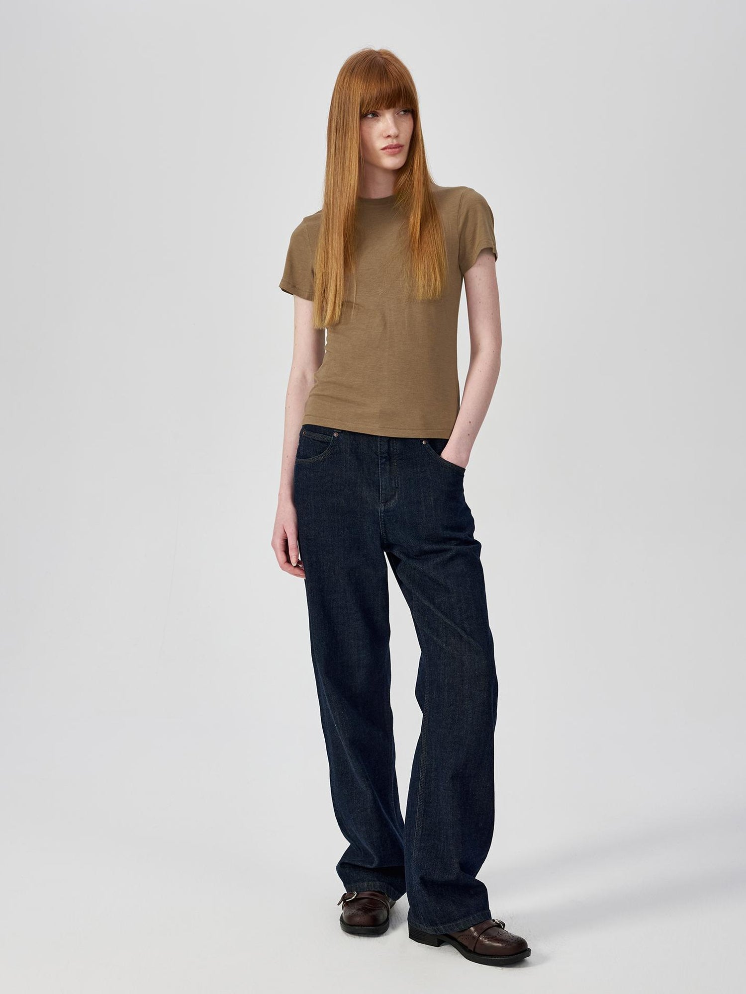 Northbutsouth Classic Round Neck Slim Fit Multi Color Basic T-shirt