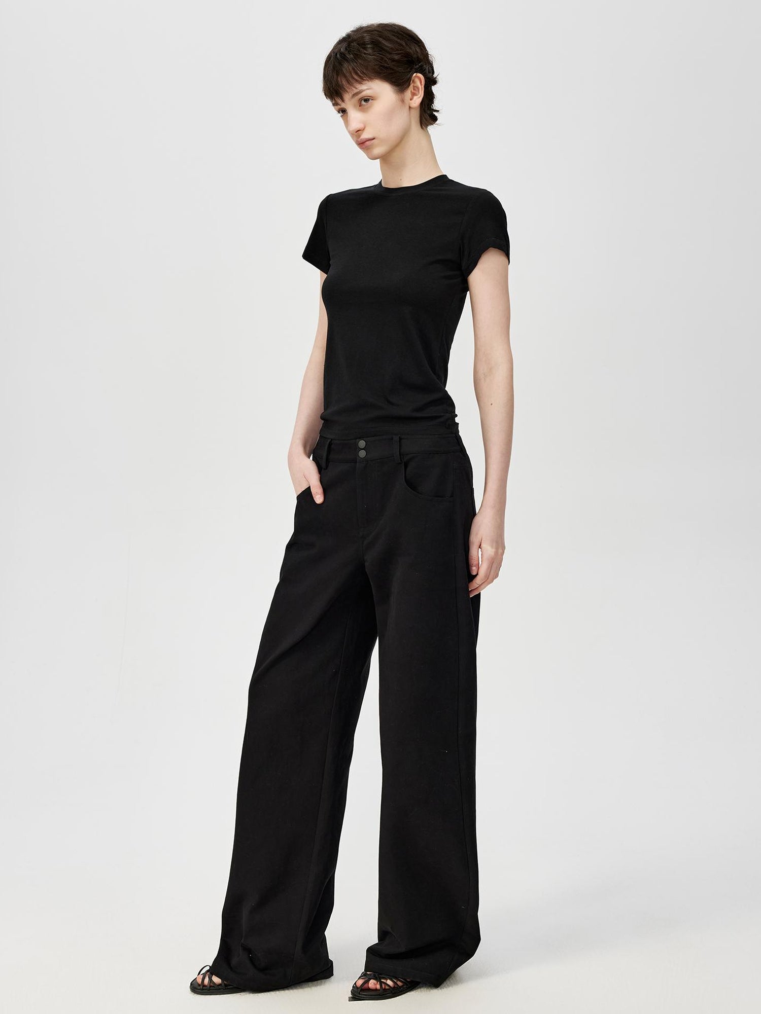 Northbutsouth Classic Round Neck Slim Fit Multi Color Basic T-shirt