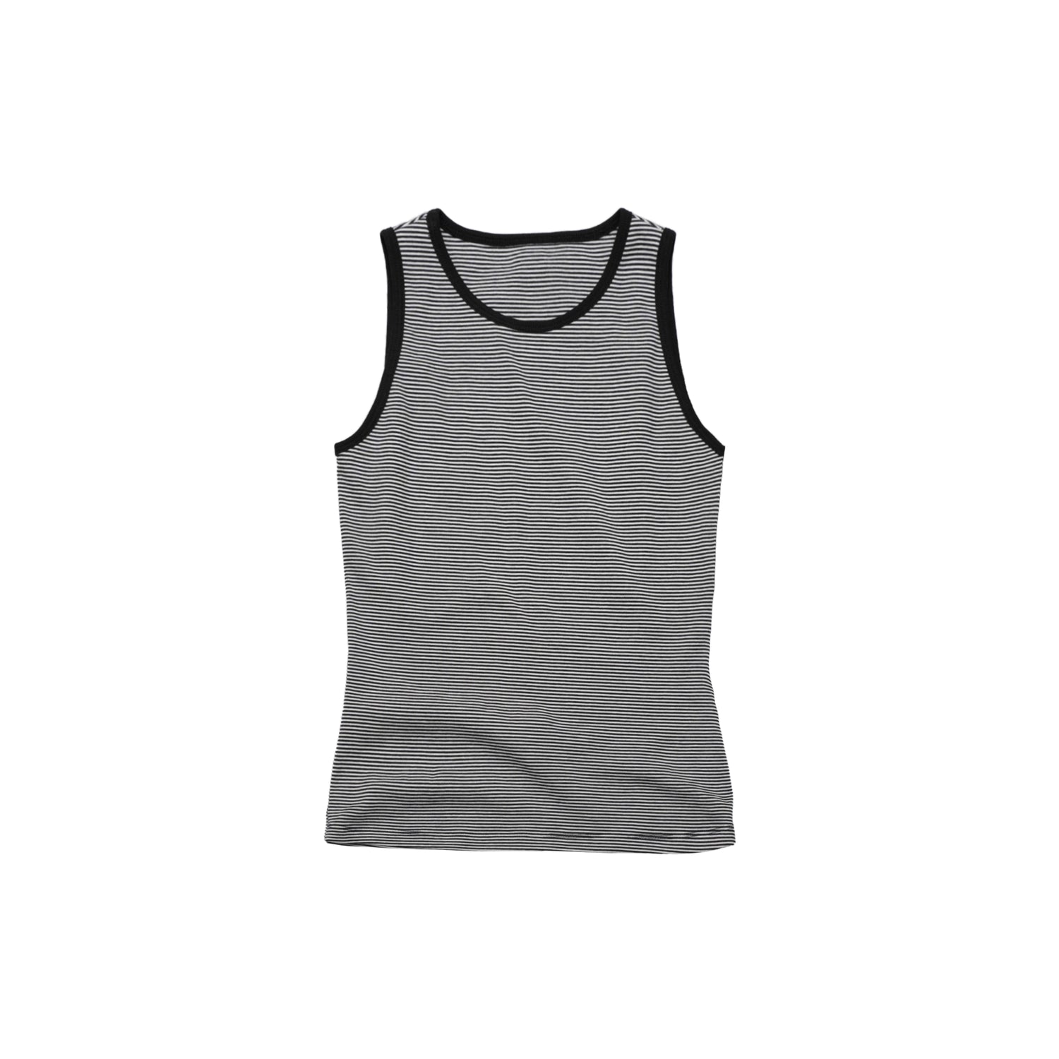 Northbutsouth Classic Striped Round Neck Slim Fitting Color Block Vest MISSTT