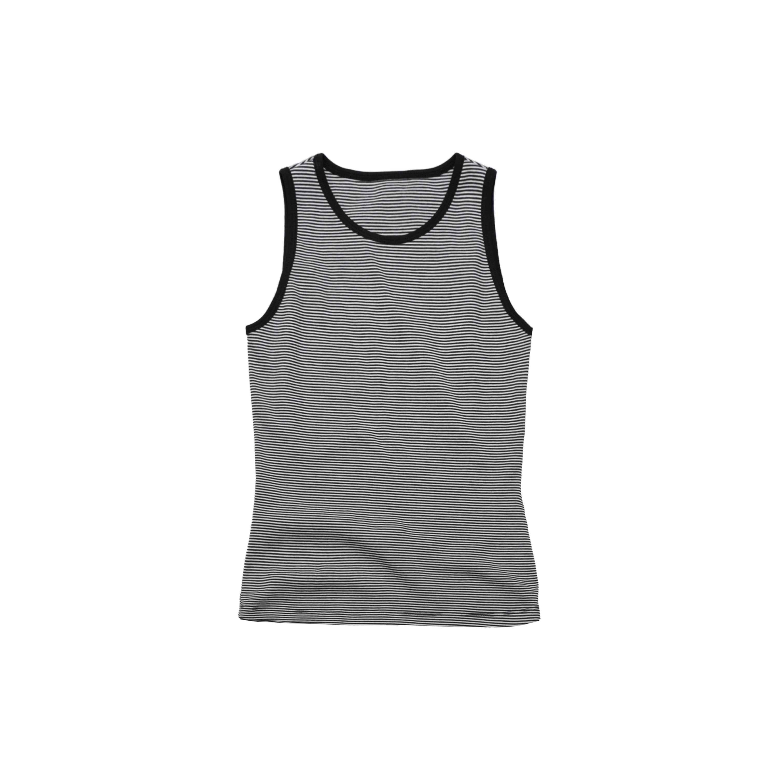 Northbutsouth Classic Striped Round Neck Slim Fitting Color Block Vest MISSTT