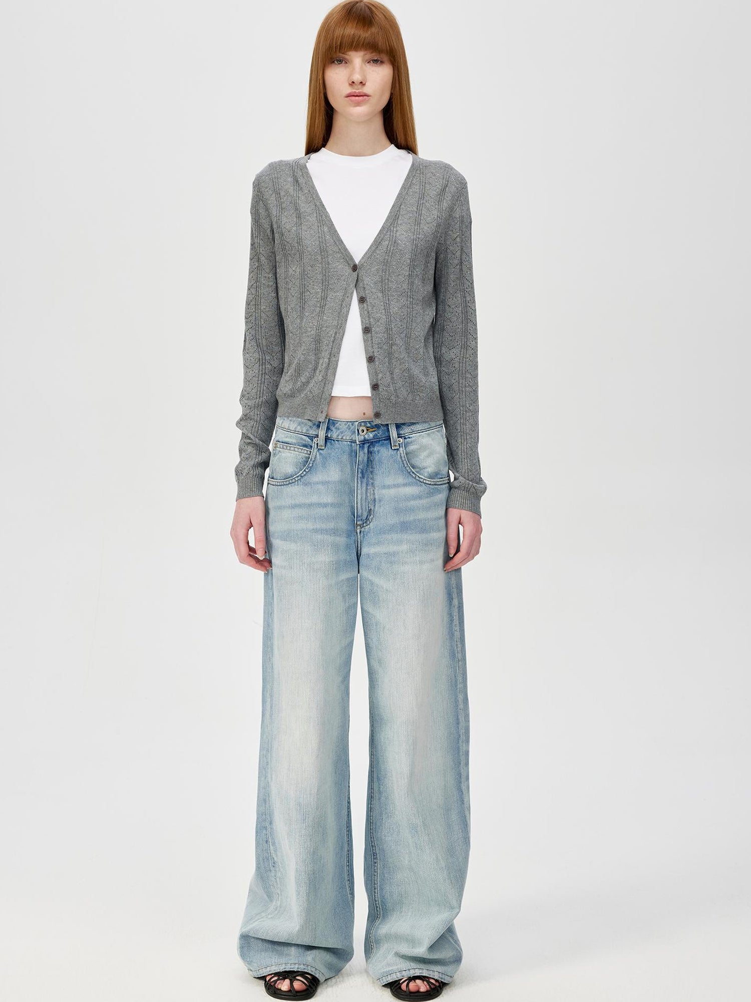 Northbutsouth Classic Washed Sky Blue Relaxed Fit Straight Leg Jeans