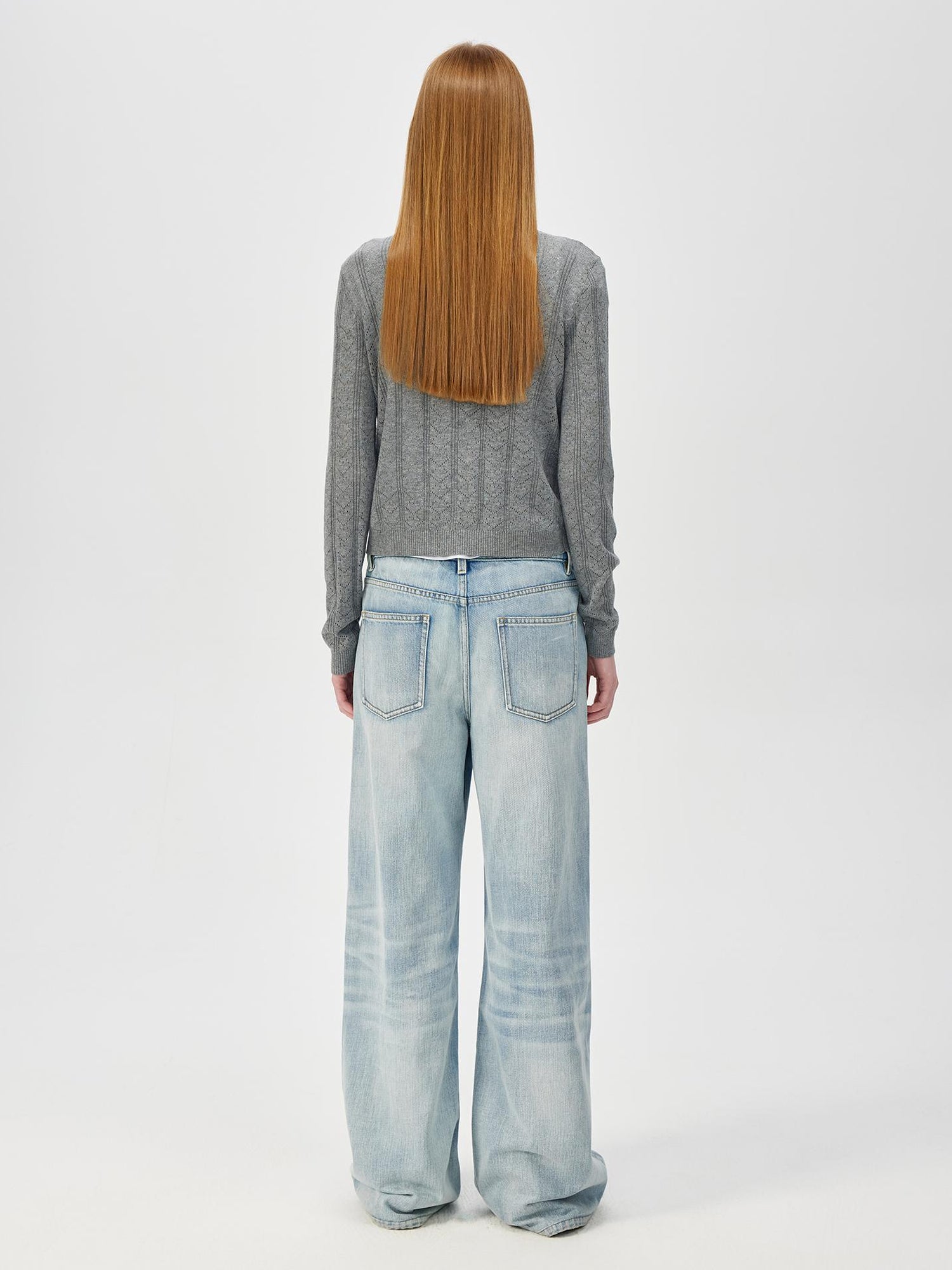 Northbutsouth Classic Washed Sky Blue Relaxed Fit Straight Leg Jeans