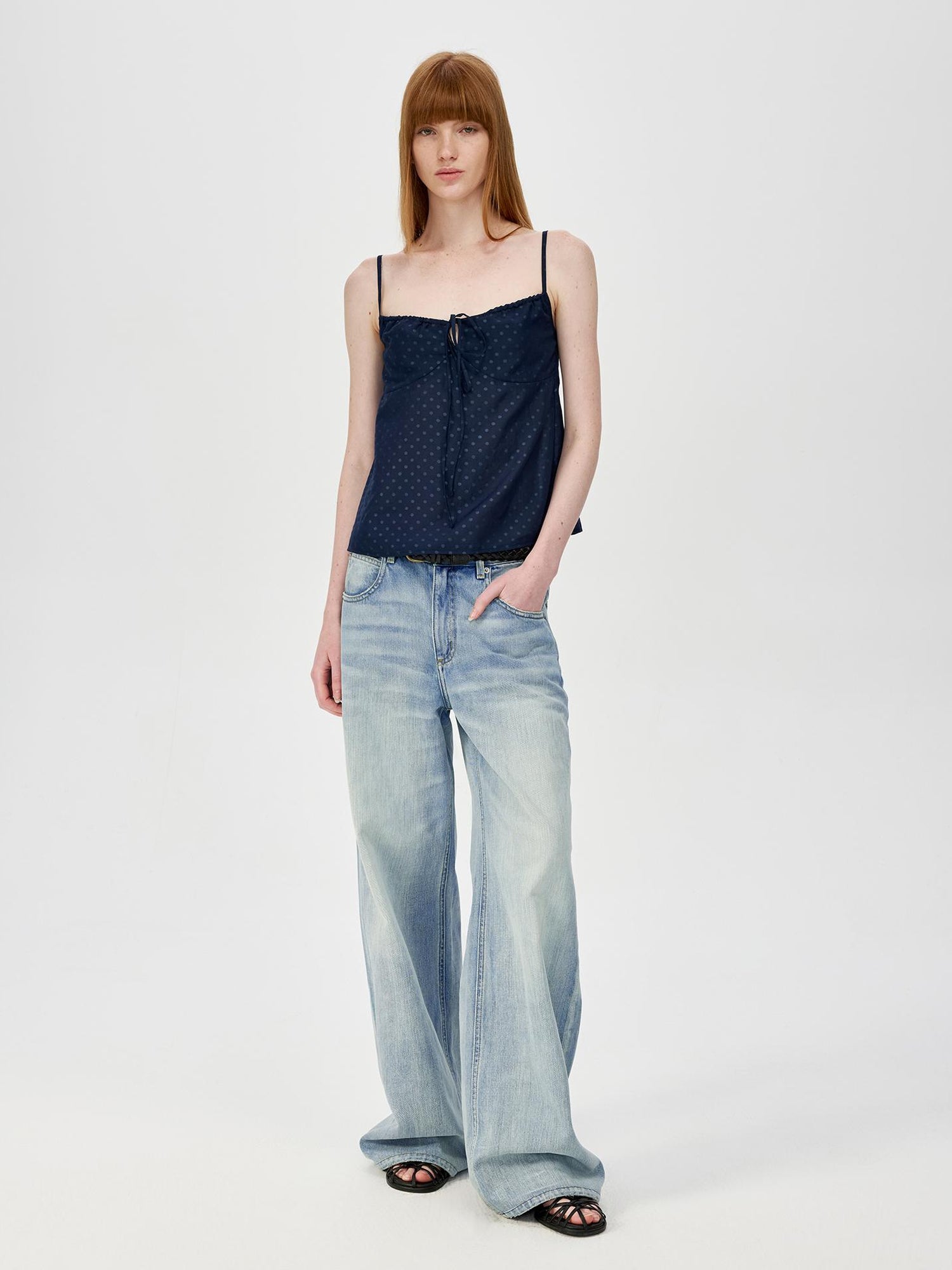 Northbutsouth Classic Washed Sky Blue Relaxed Fit Straight Leg Jeans