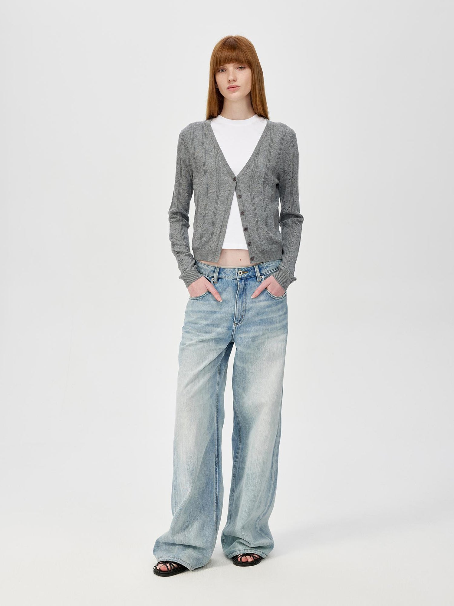 Northbutsouth Classic Washed Sky Blue Relaxed Fit Straight Leg Jeans