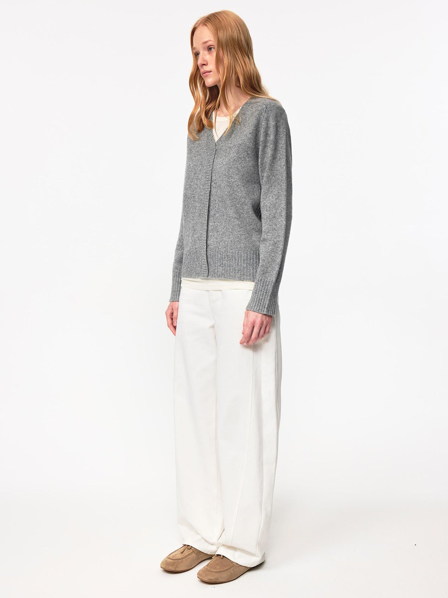 Northbutsouth Cotton Curved Hem Relaxed Fit Casual Trousers