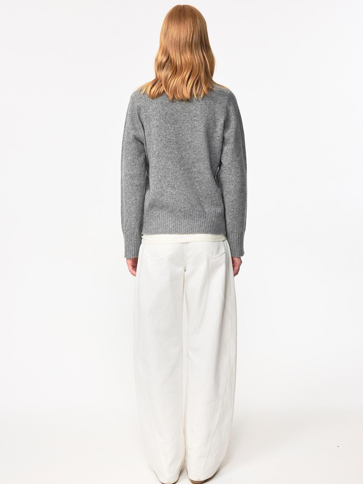 Northbutsouth Cotton Curved Hem Relaxed Fit Casual Trousers