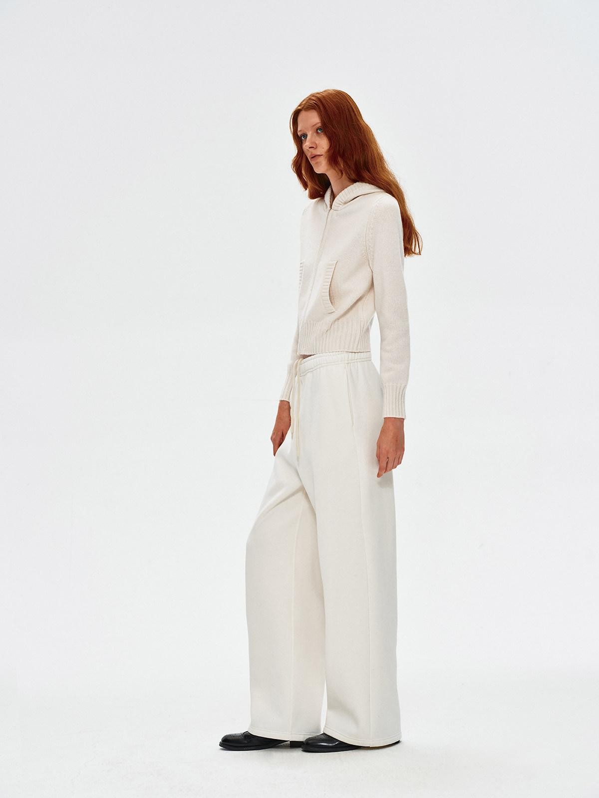 Northbutsouth Cropped Ribbed Panel Front Pockets Women&