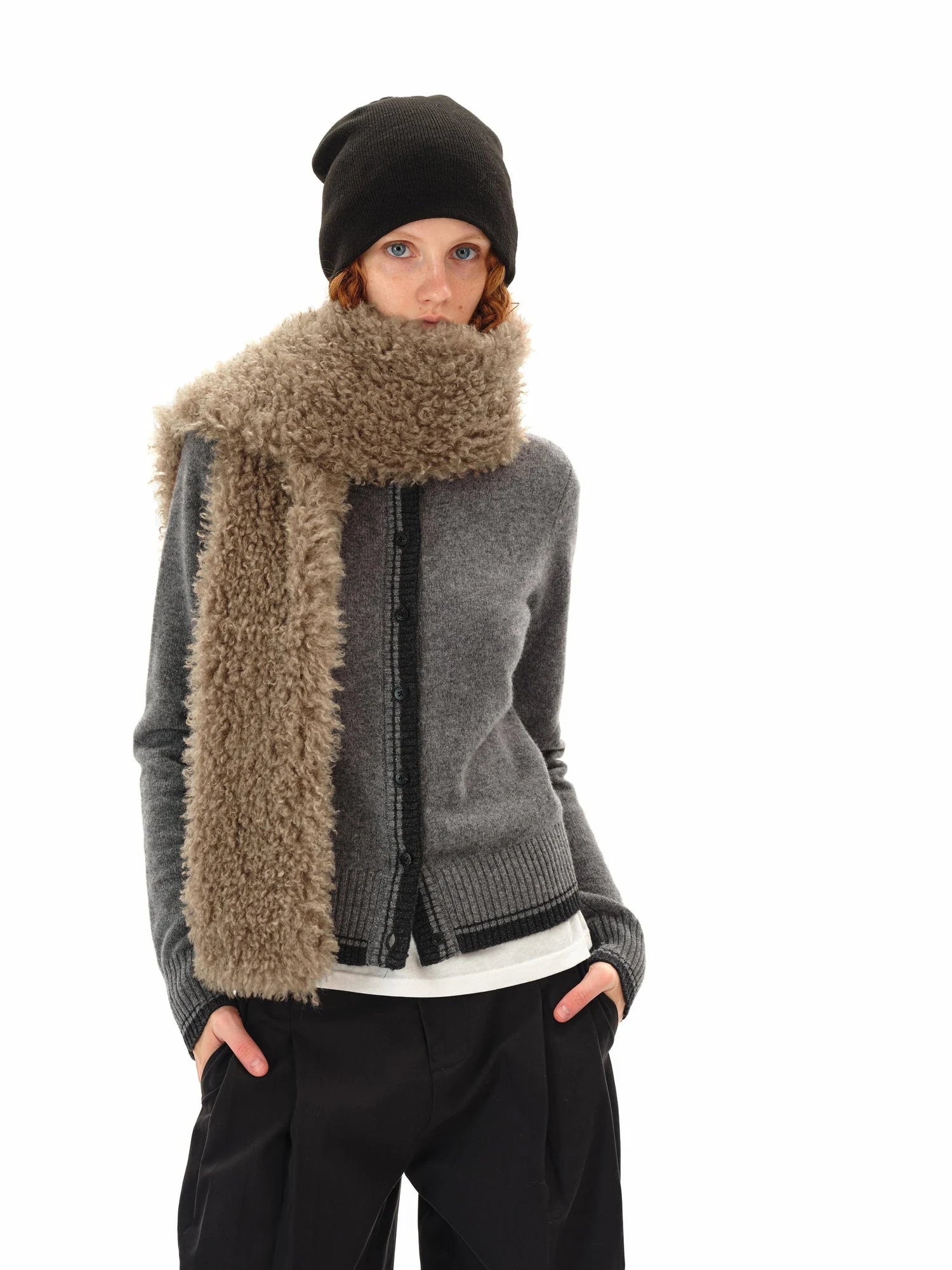 Curly Teddy Plush Scarf