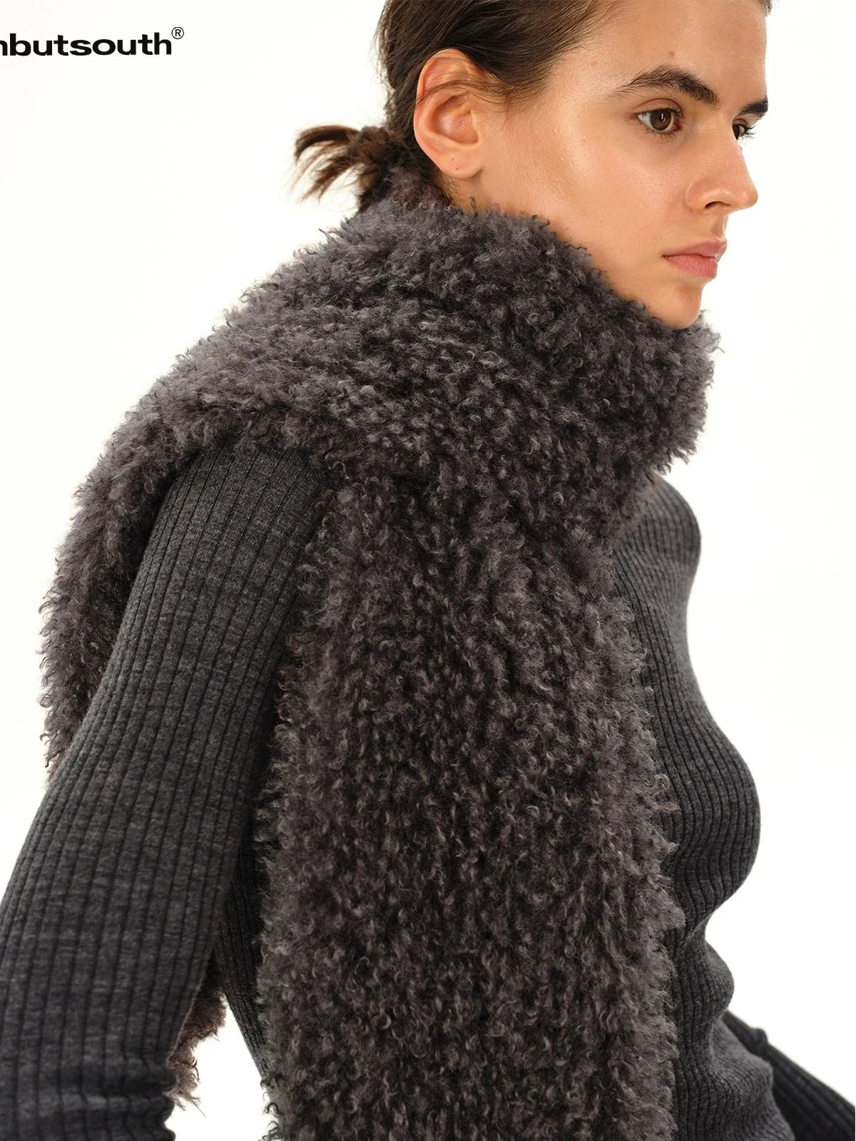 Curly Teddy Plush Scarf