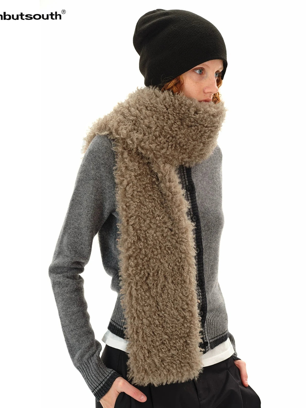 Curly Teddy Plush Scarf