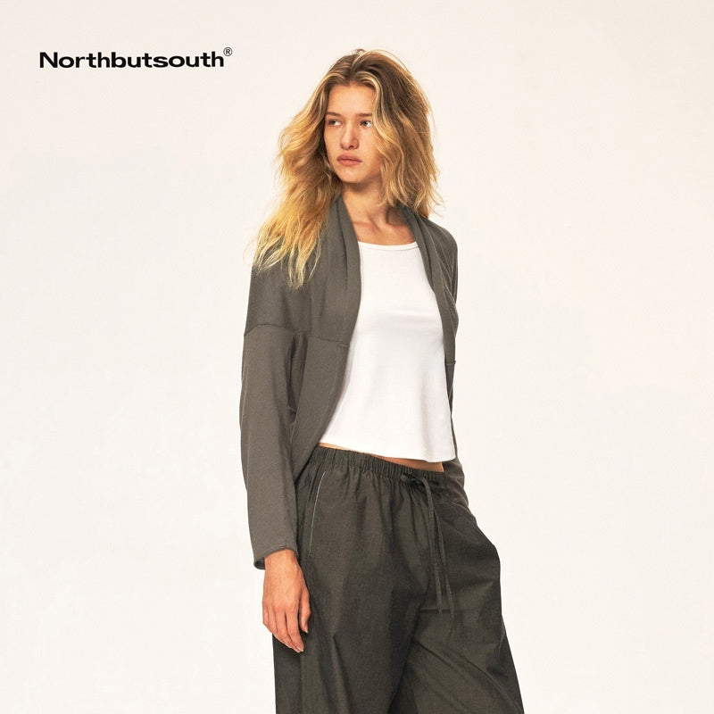 Northbutsouth_Curved_Rolled_Edge_Open_Front_Loose_Knit_Cotton_Women&