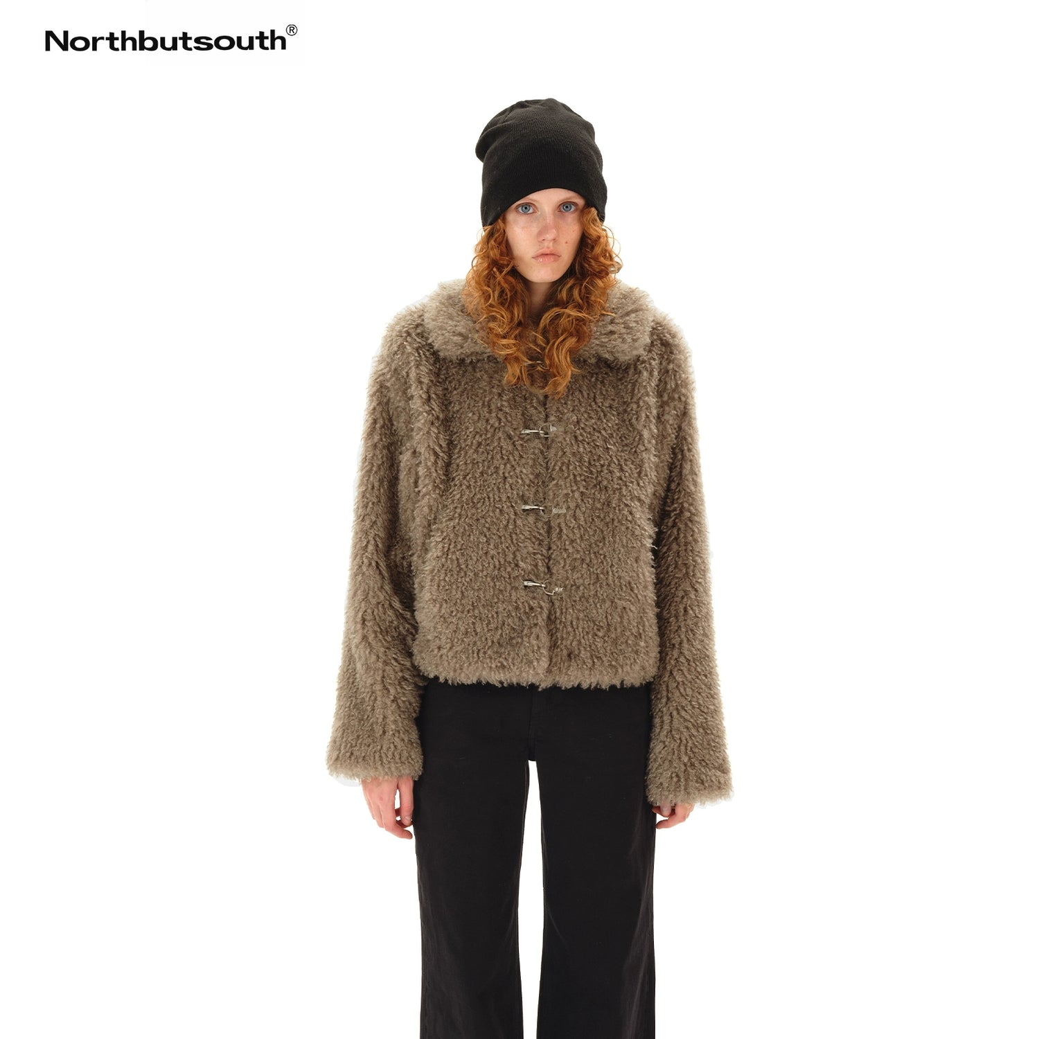Northbutsouth Dandelion Touch Curly Collar Fur Coat MISSTT