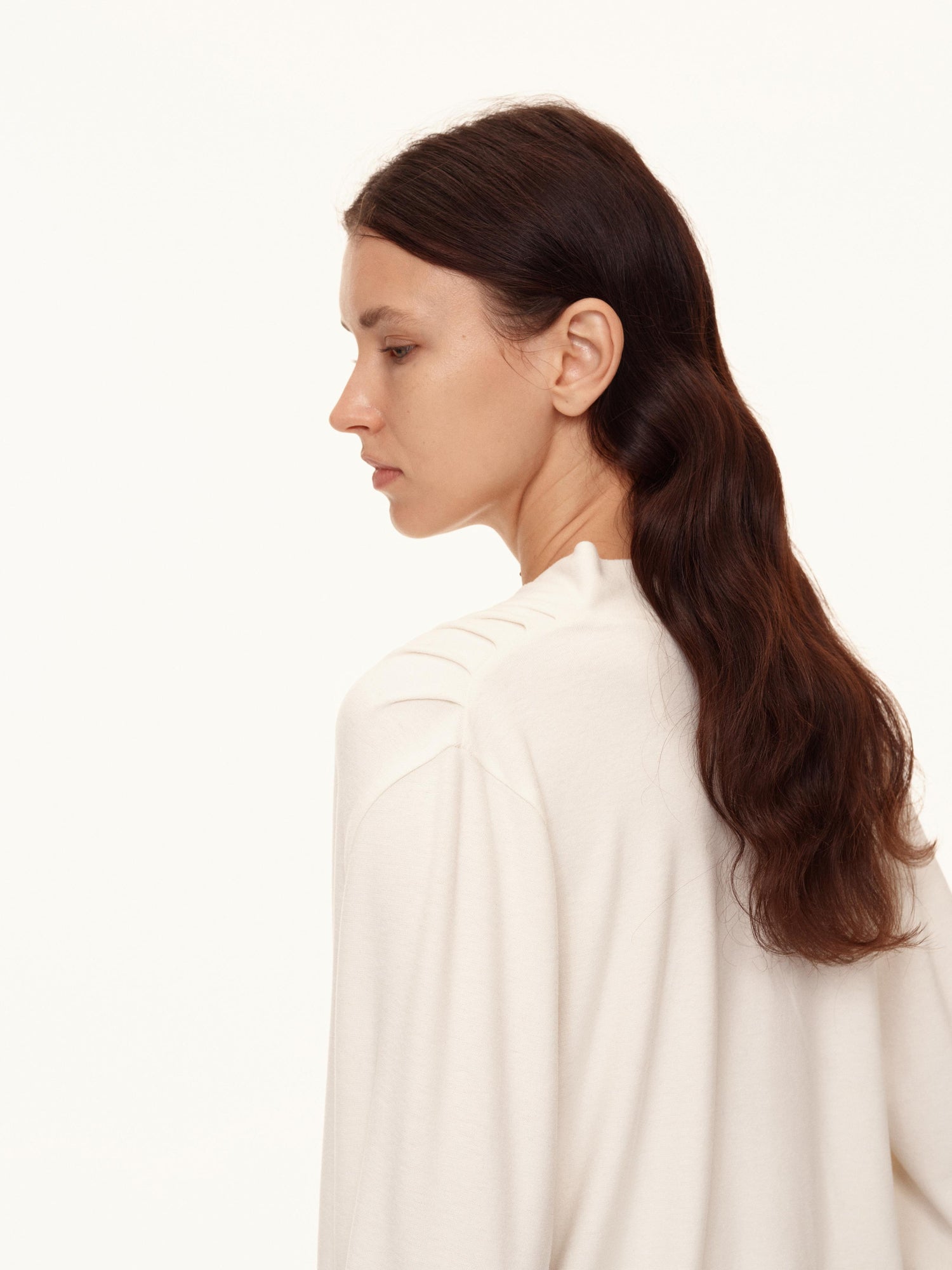 Northbutsouth Deep V Draped Twist Front Shell Top