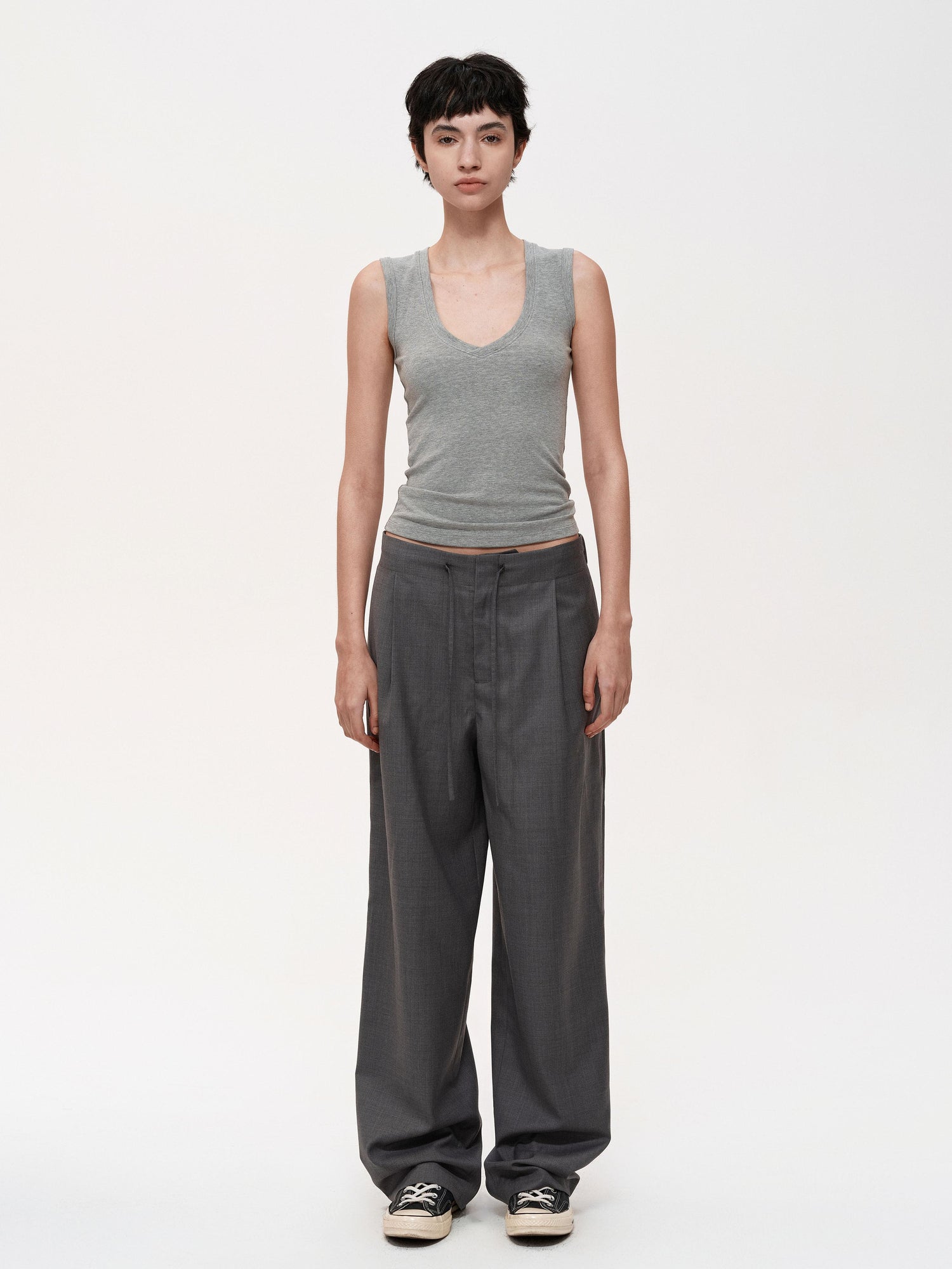 Northbutsouth Deep V Slim Fit Camisole In Three Colors