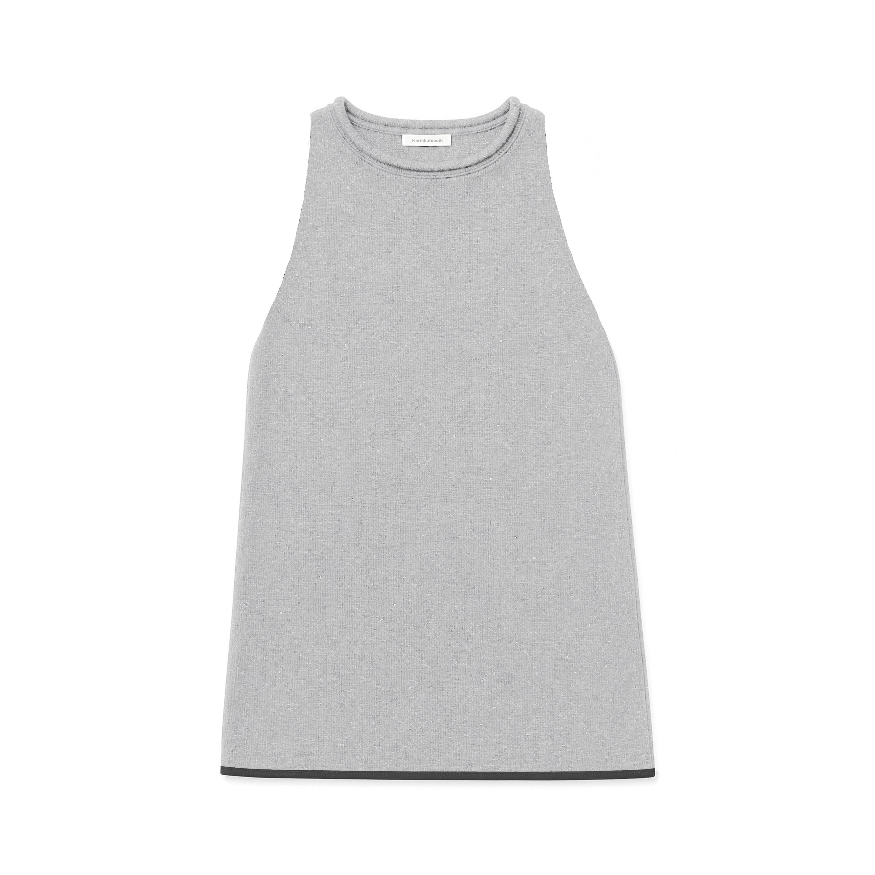Northbutsouth_Dot_Knit_Layered_Colorblock_Rolled_Hem_Women&