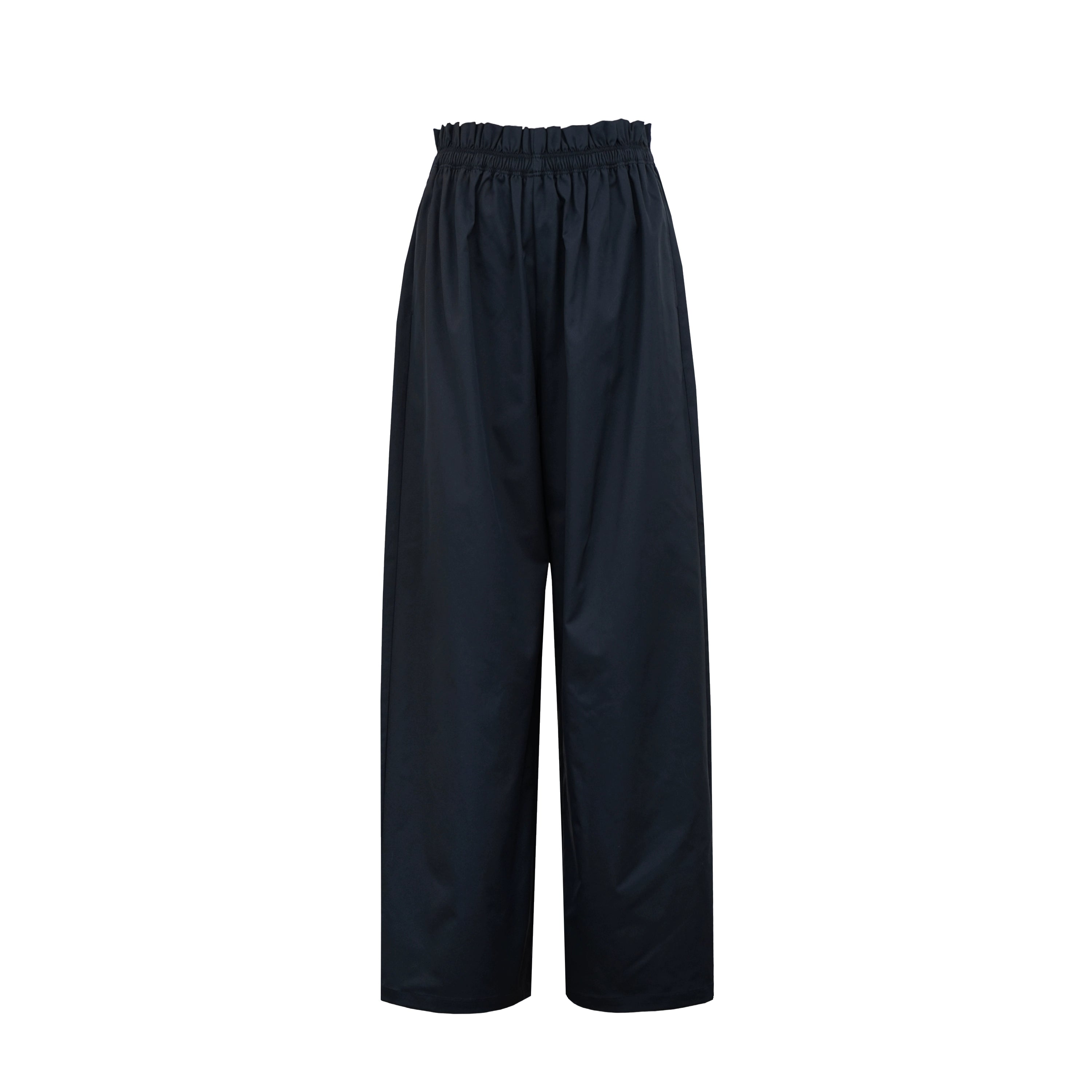 Northbutsouth Elastic Waist Wide Leg Pants With Lace Trim MISSTT