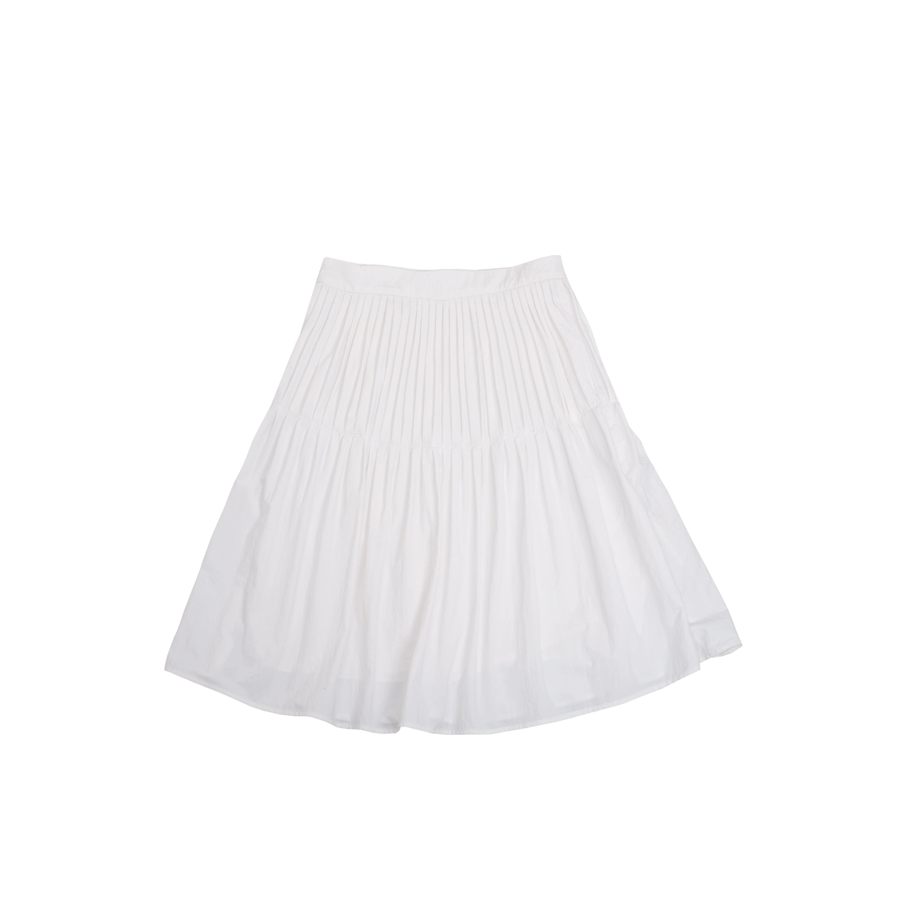 Northbutsouth Fine Pleated A Line Low Waist Lightweight Casual Puff Skirt MISSTT