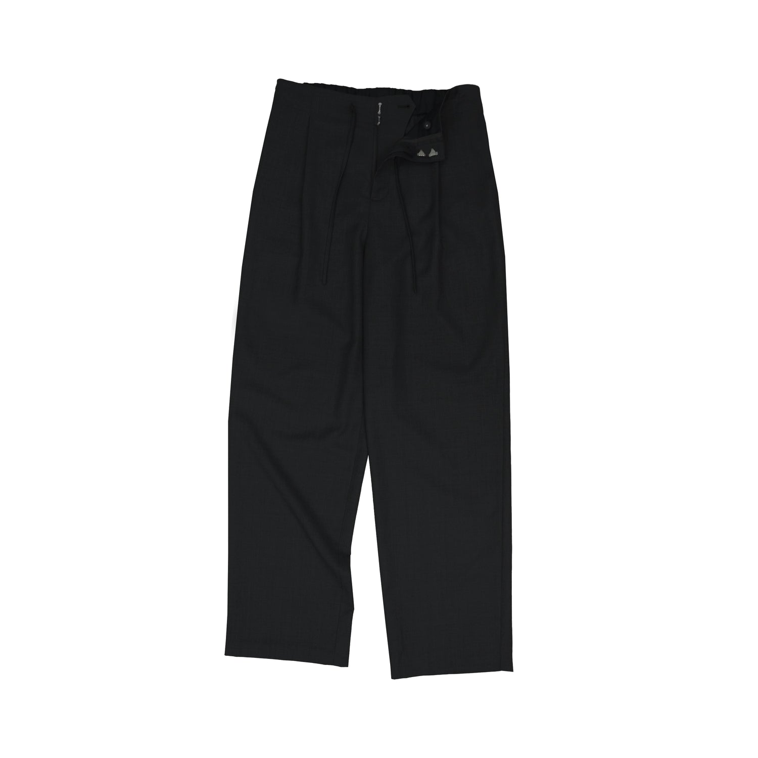 Northbutsouth Fine Wool Drawstring Trousers with Relaxed Fit MISSTT
