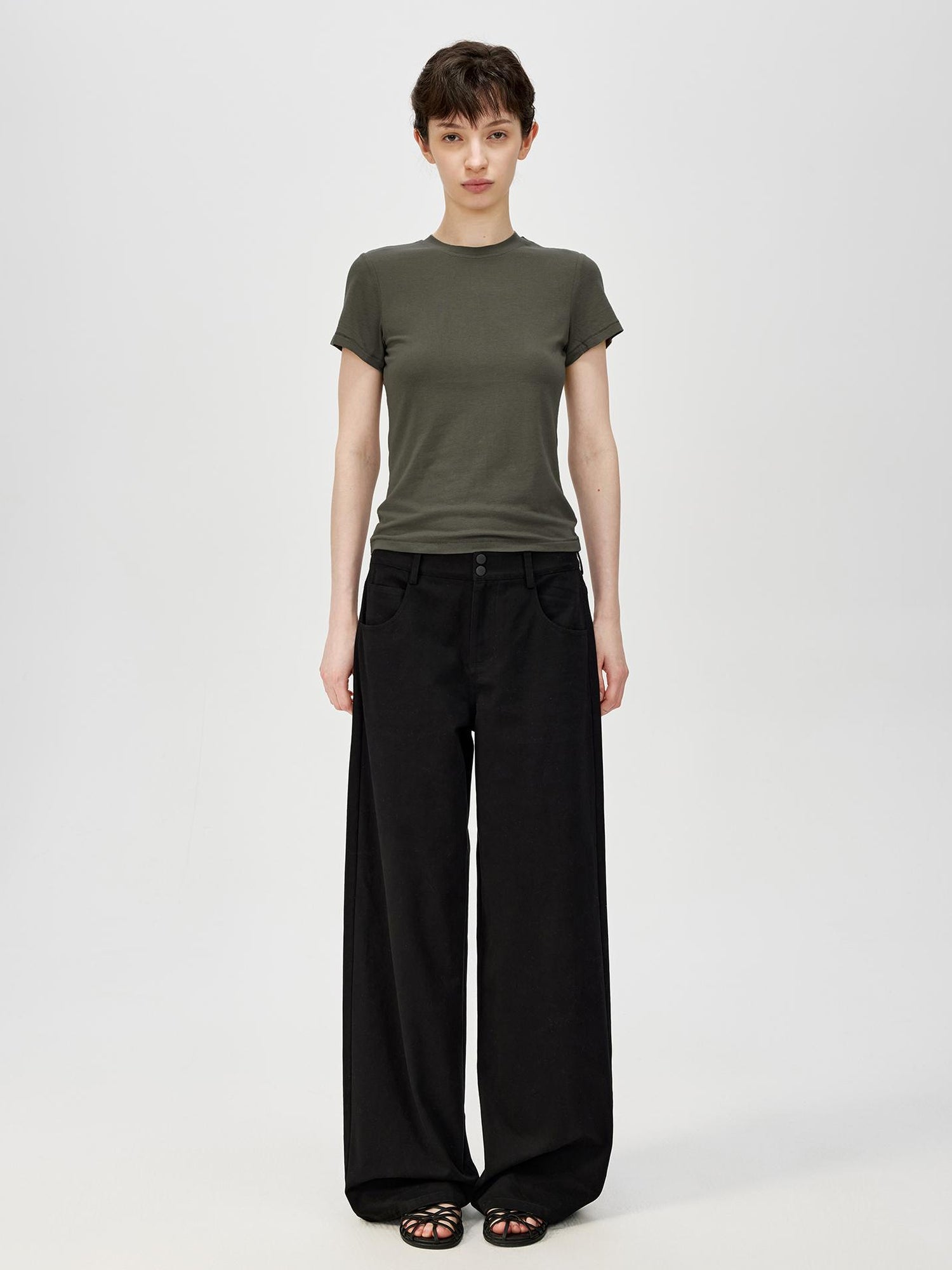 Northbutsouth Four Color Classic Casual Low Waist Straight Leg Lightweight Pants