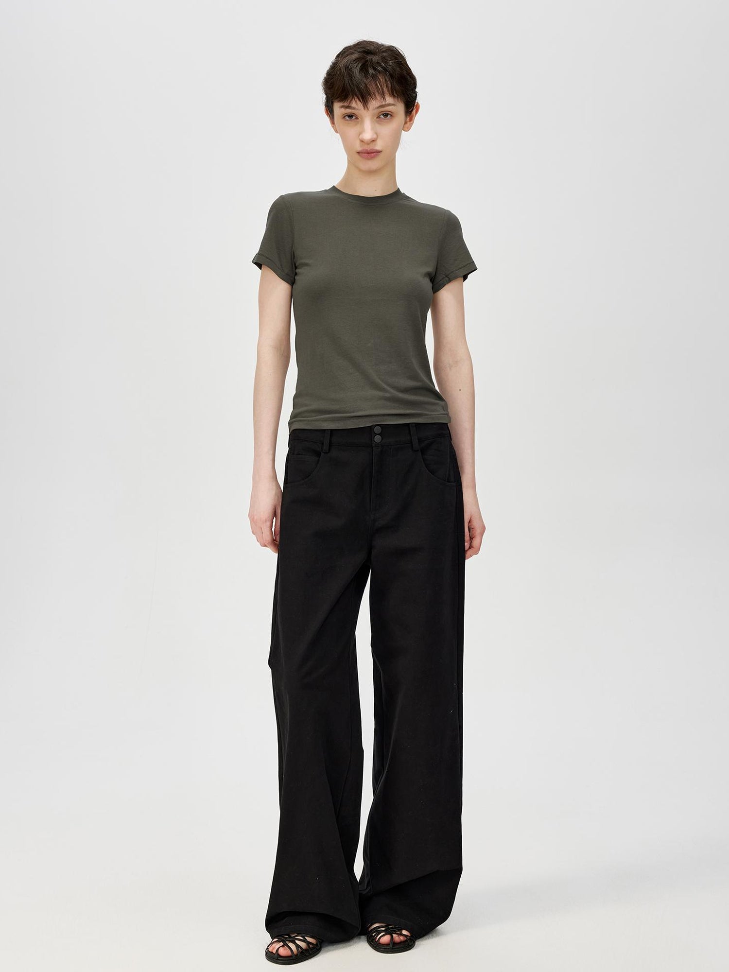 Northbutsouth Four Color Classic Casual Low Waist Straight Leg Lightweight Pants