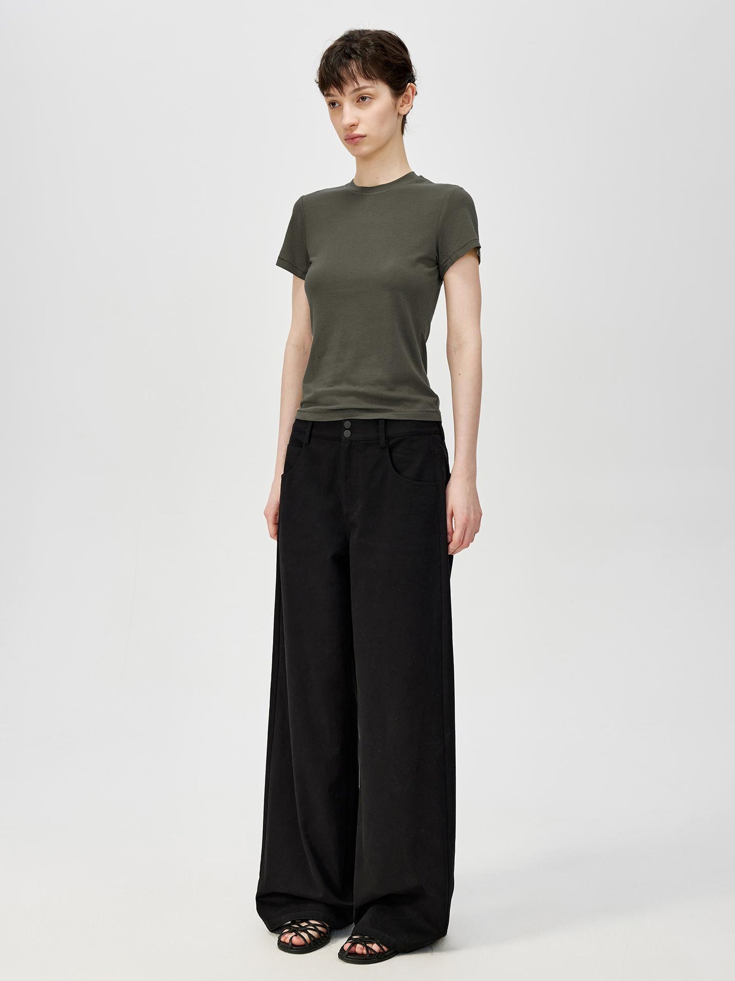 Northbutsouth Four Color Classic Casual Low Waist Straight Leg Lightweight Pants