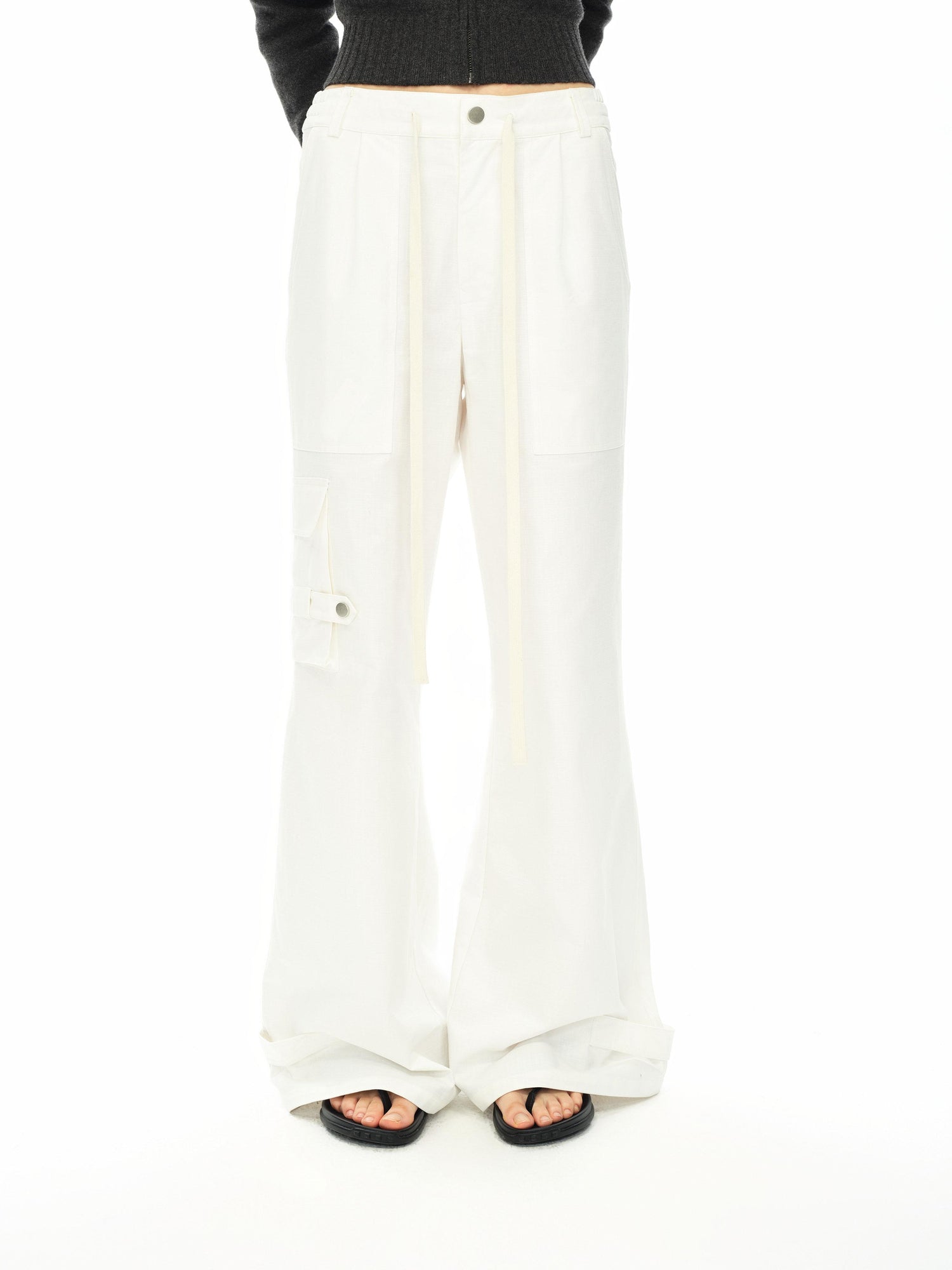 Northbutsouth Functional Drawstring Cargo Joggers With Tapered Leg