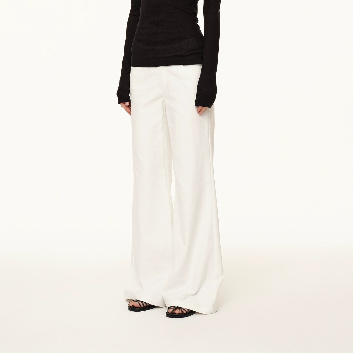 Northbutsouth Gong Sand Wash Bamboo Cotton Low Rise Flared Pants MISSTT