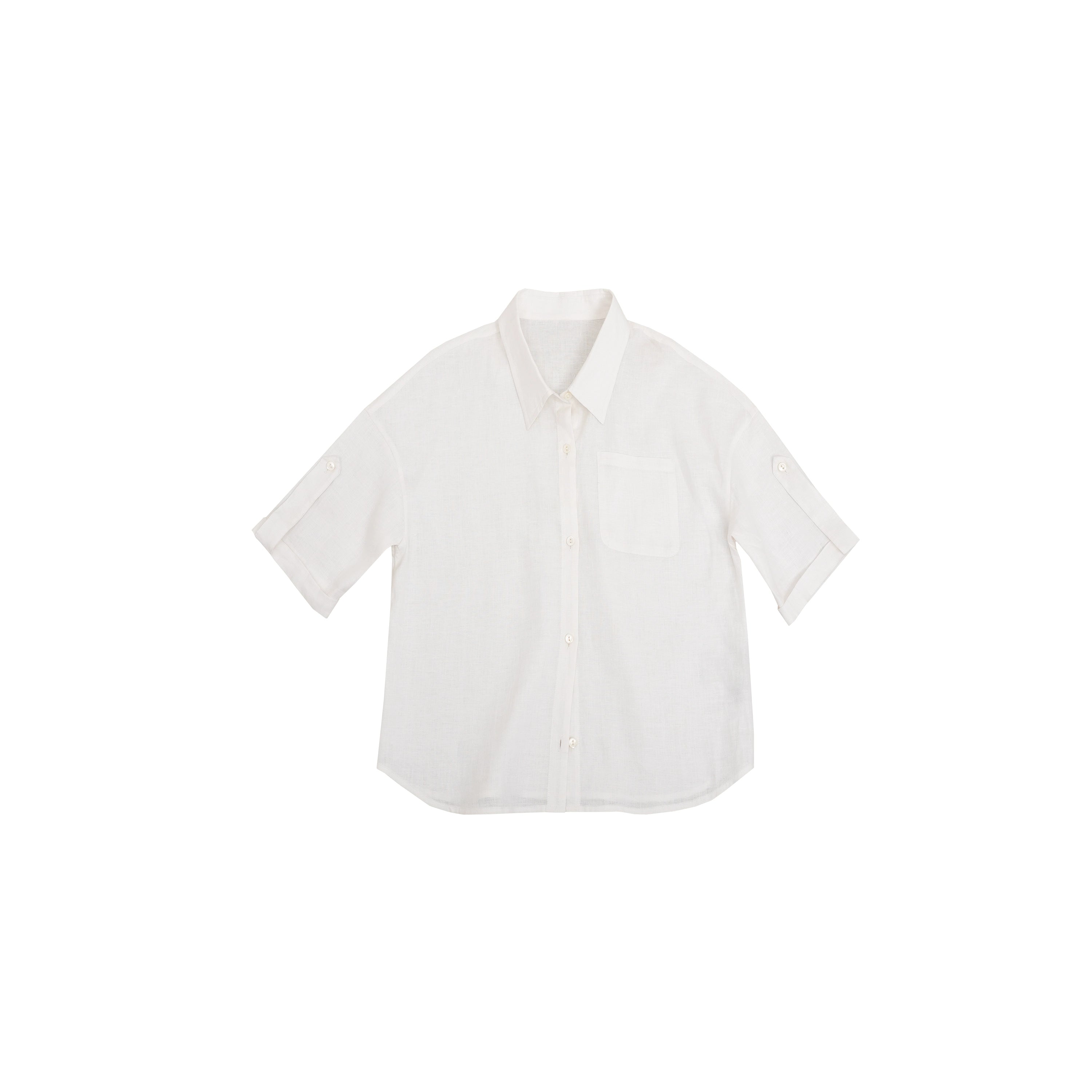 Northbutsouth Hemp Short Sleeve Shirt Lightweight Loose Fit Breathable Casual MISSTT