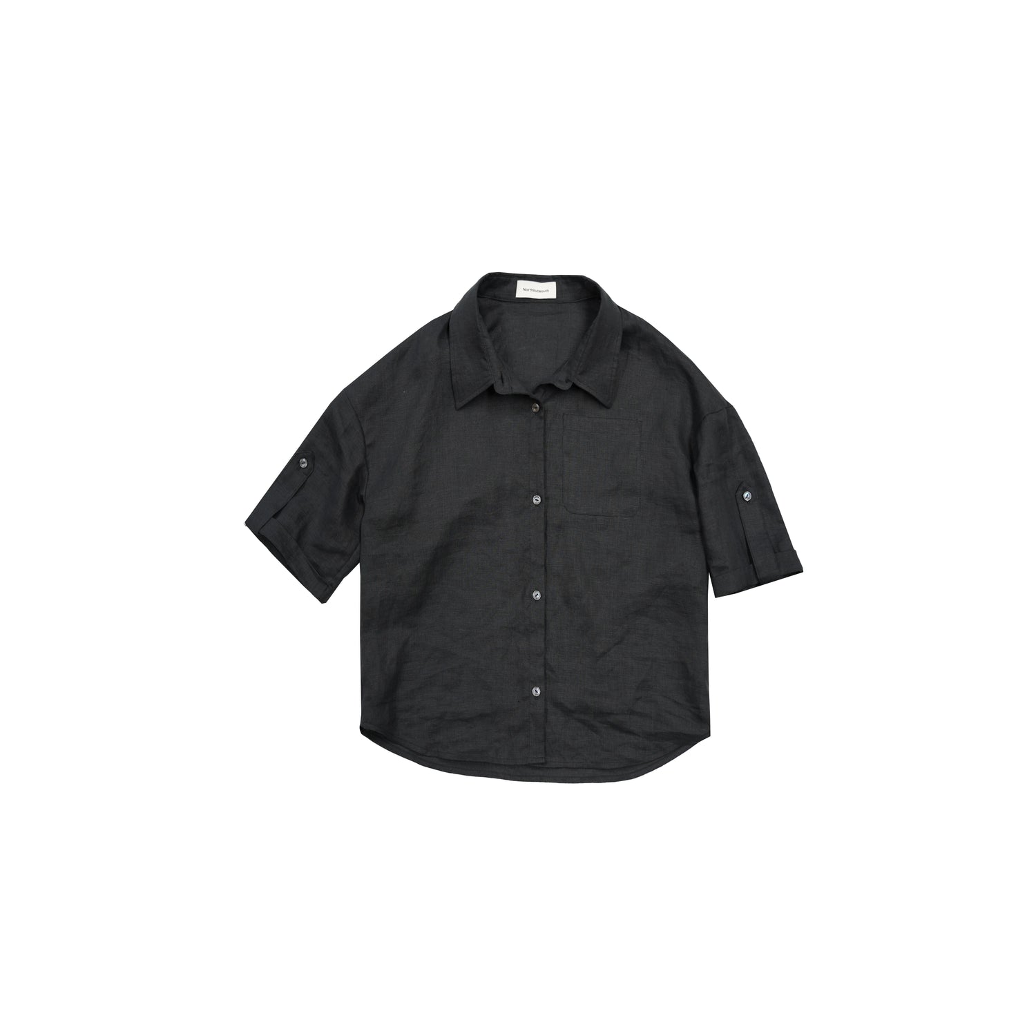 Northbutsouth Hemp Short Sleeve Shirt Lightweight Loose Fit Breathable Casual MISSTT