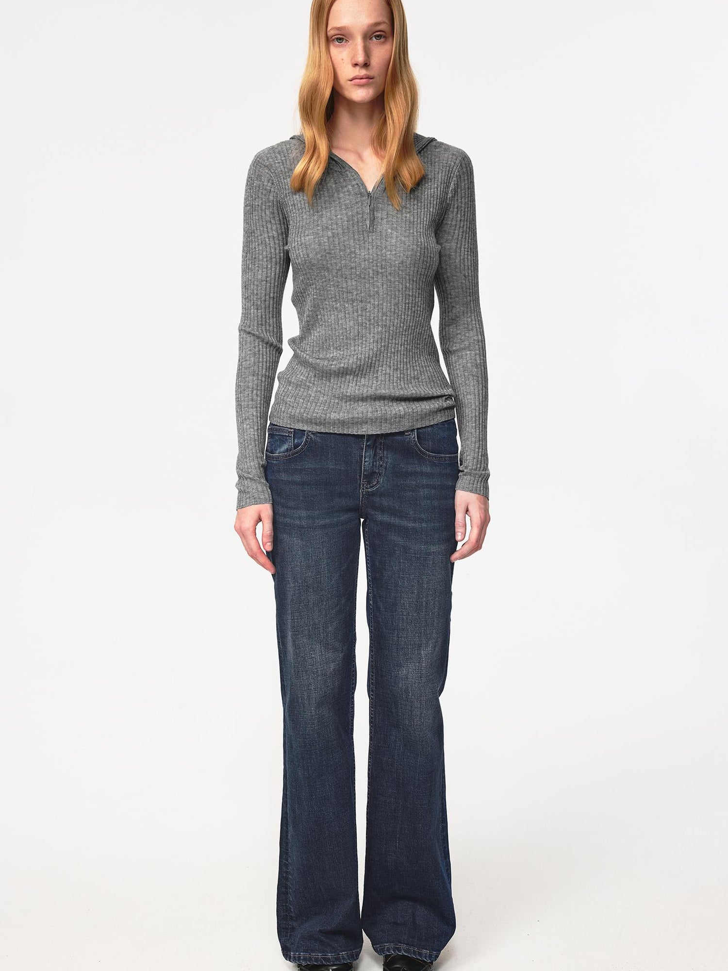 Northbutsouth Indigo Wash Low Mid Rise Slim Fit Vintage Denim Pants